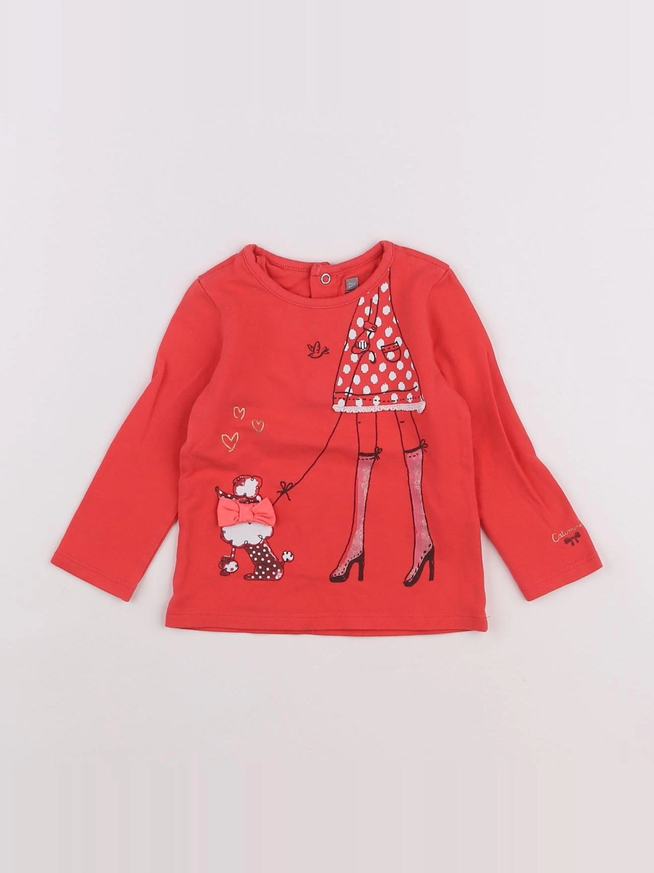 Catimini - tee-shirt rose - 12 mois