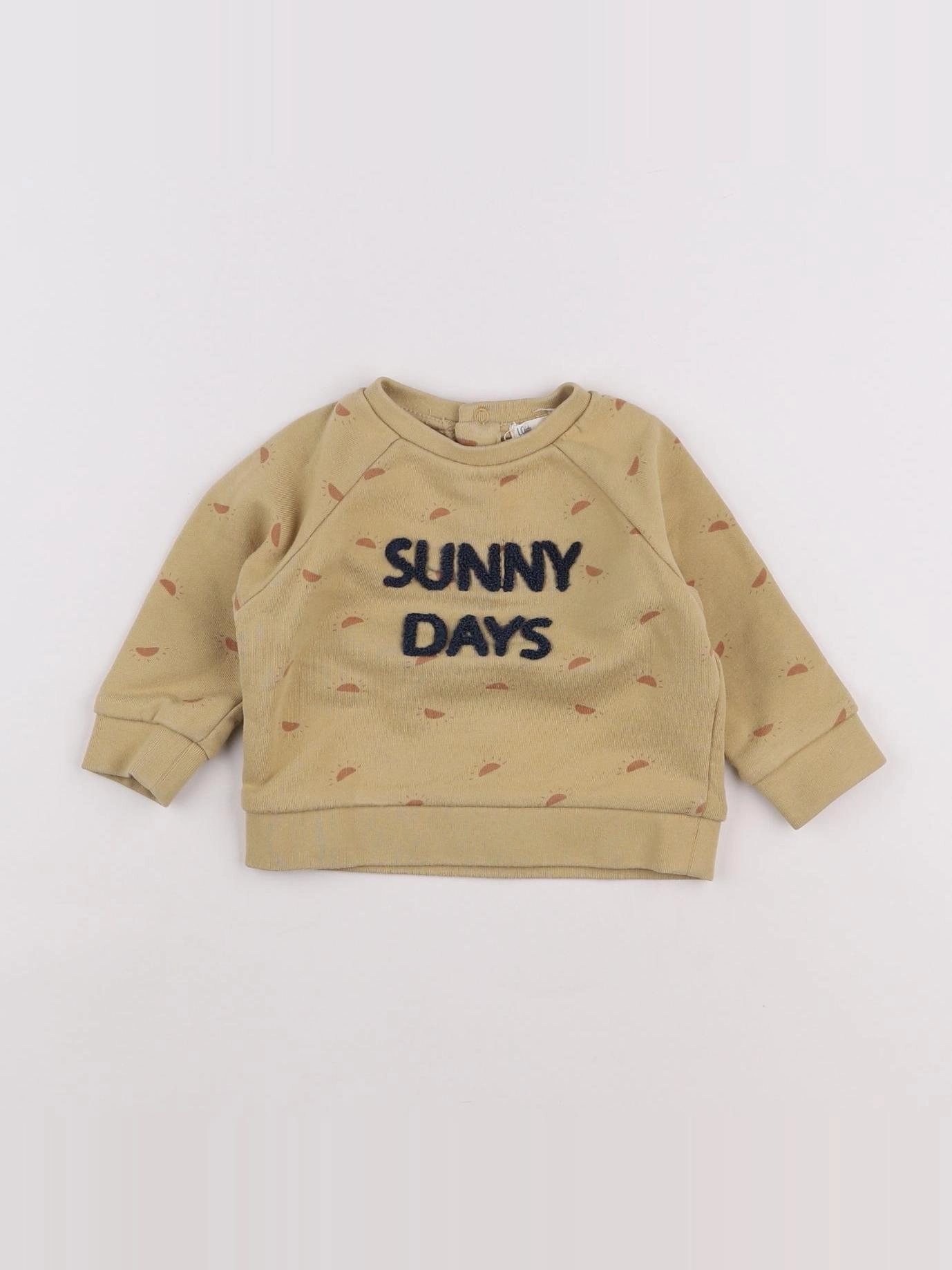 Little Cigogne - sweat jaune - 6 mois