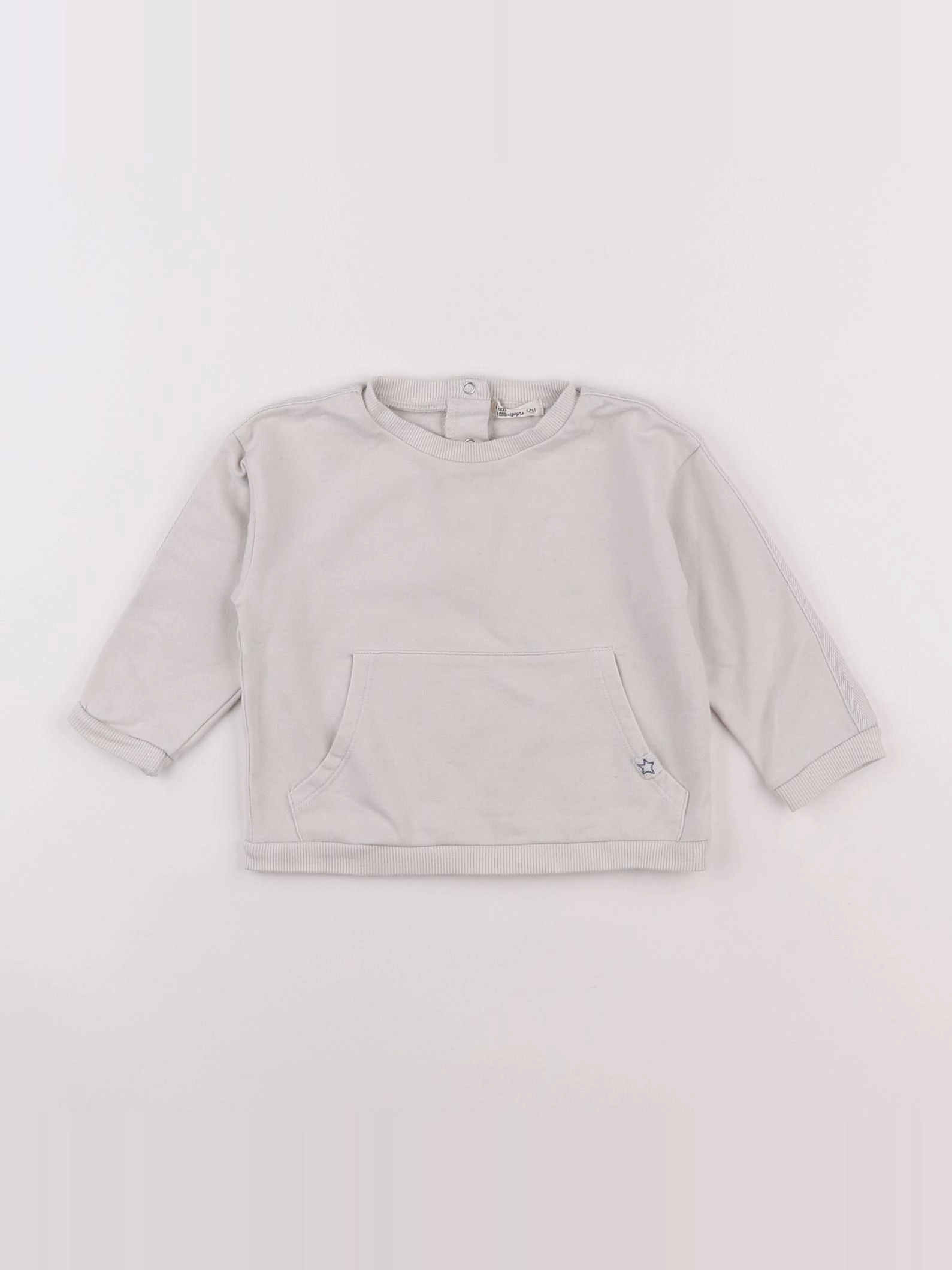 Little Cigogne - sweat gris - 12 mois
