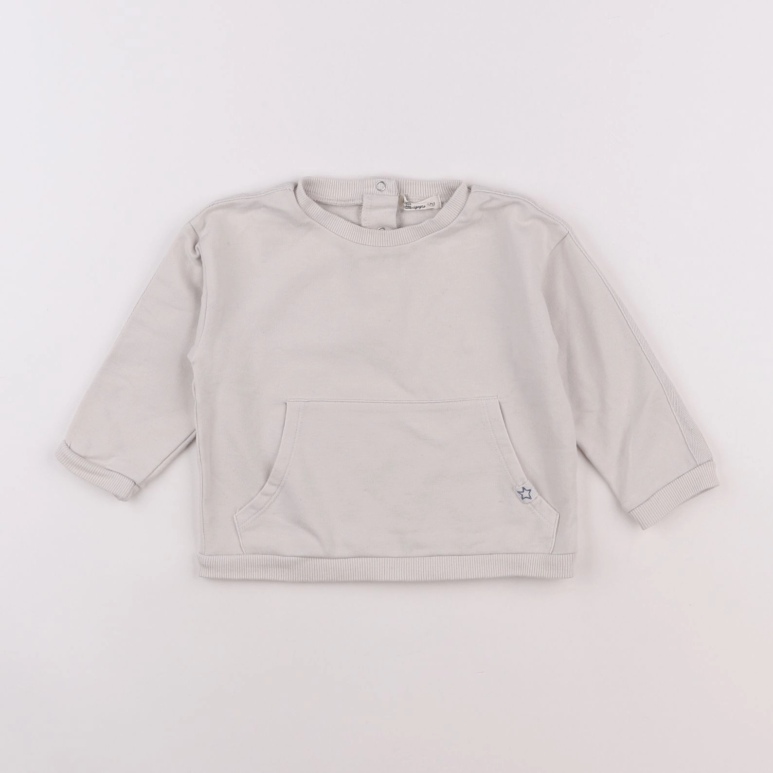 Little Cigogne - sweat gris - 12 mois