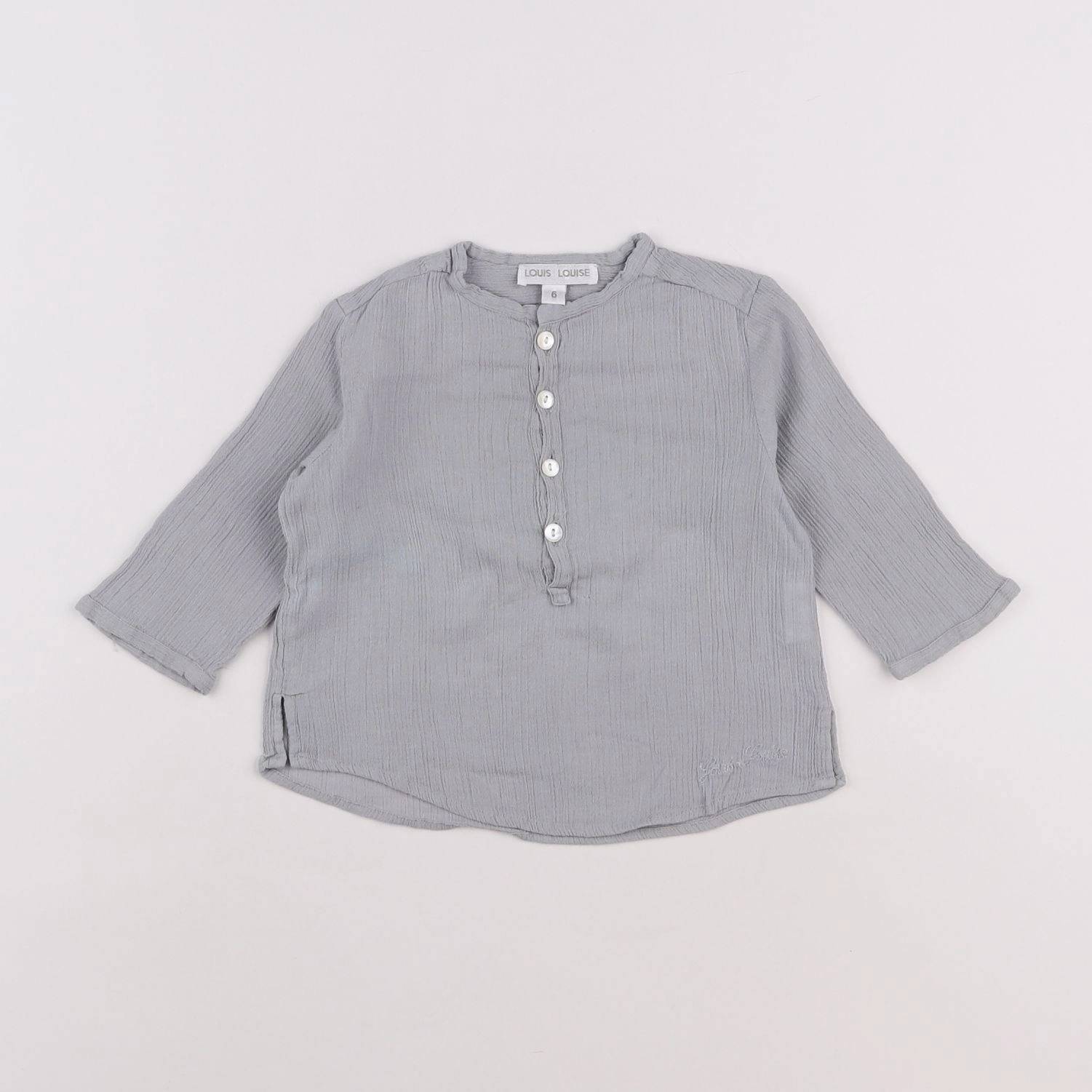 Louis Louise - chemise gris - 6 mois