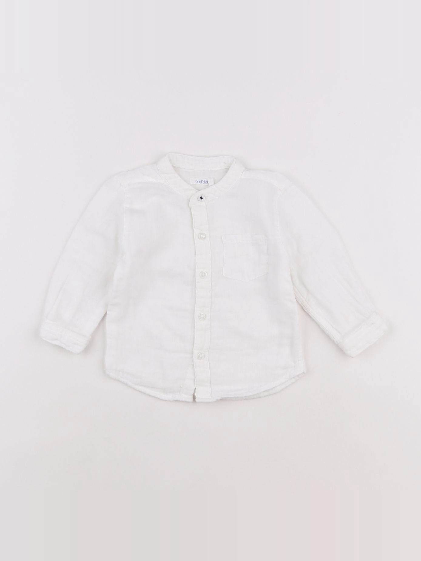 Boutchou - chemise blanc - 6 mois