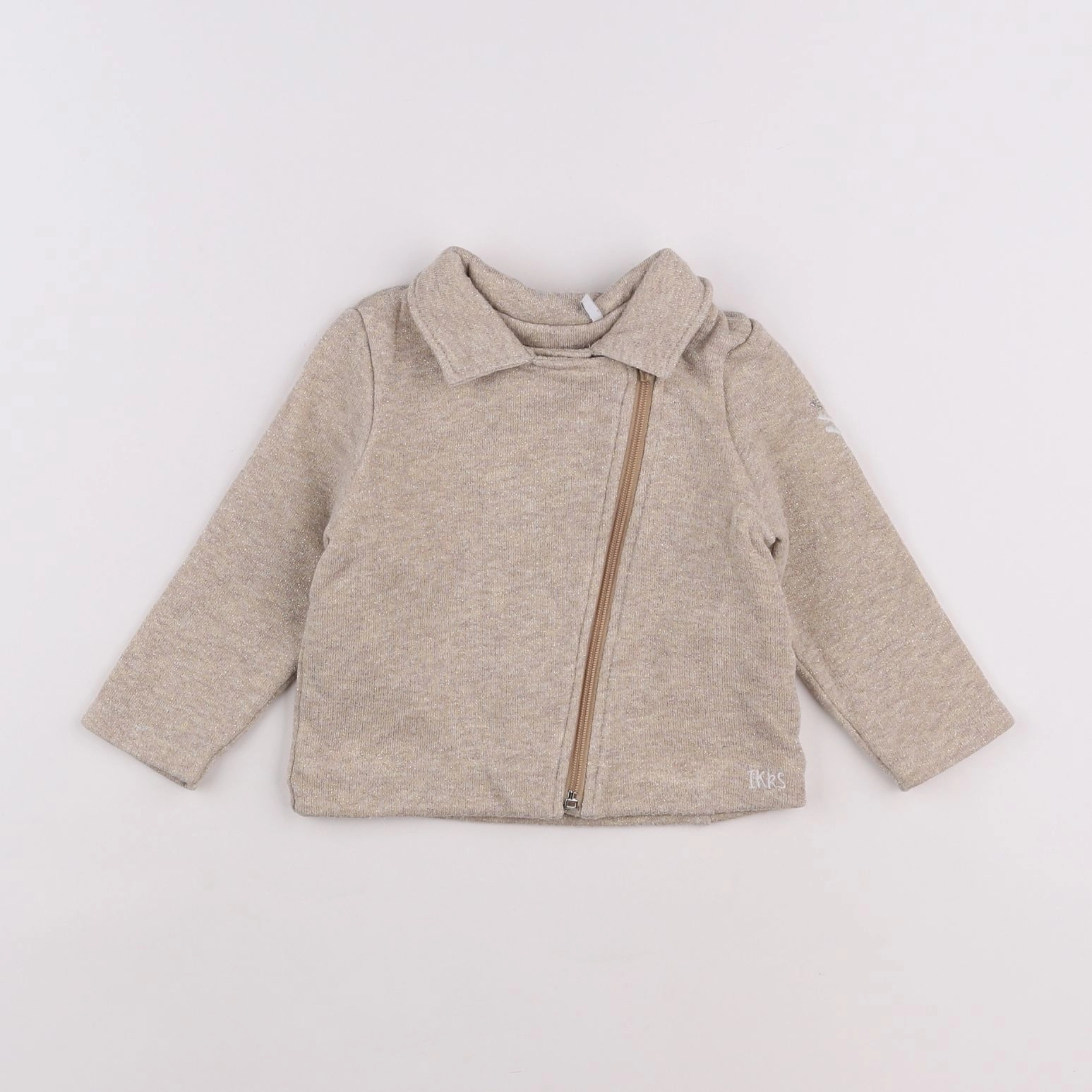 IKKS - veste or, beige - 18 mois