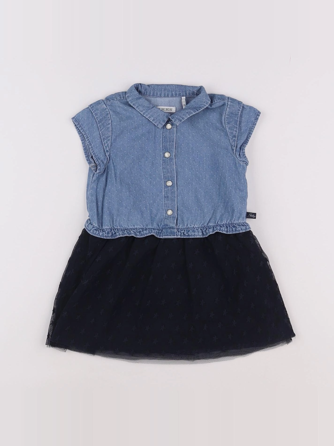 IKKS - robe bleu - 12 mois