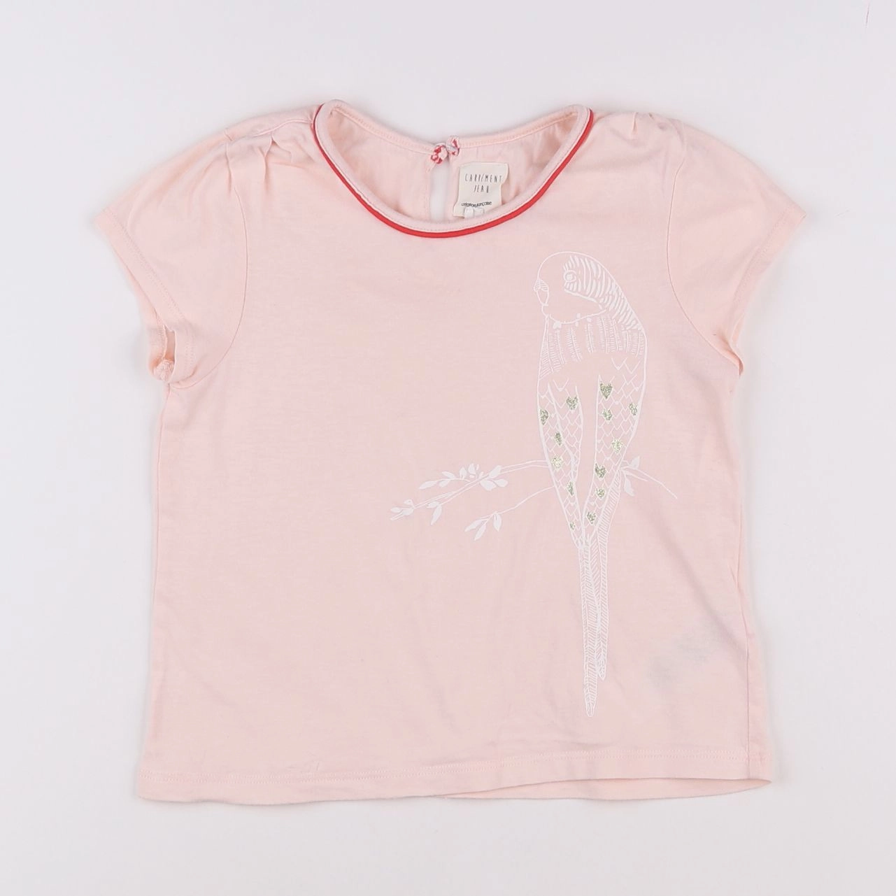 Carrément Beau - tee-shirt rose - 4 ans