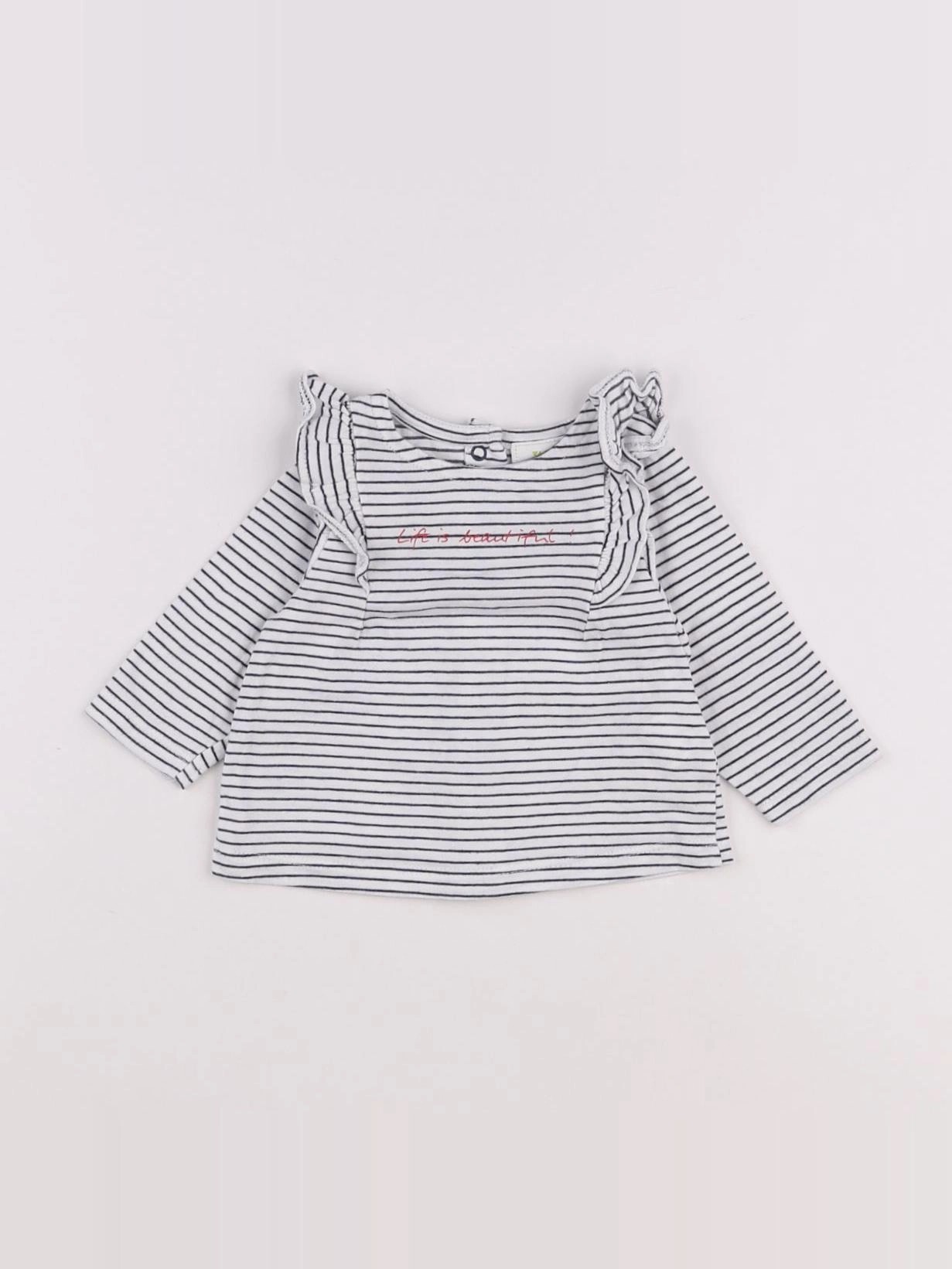 Tape à l'oeil - tee-shirt bleu - 3 mois