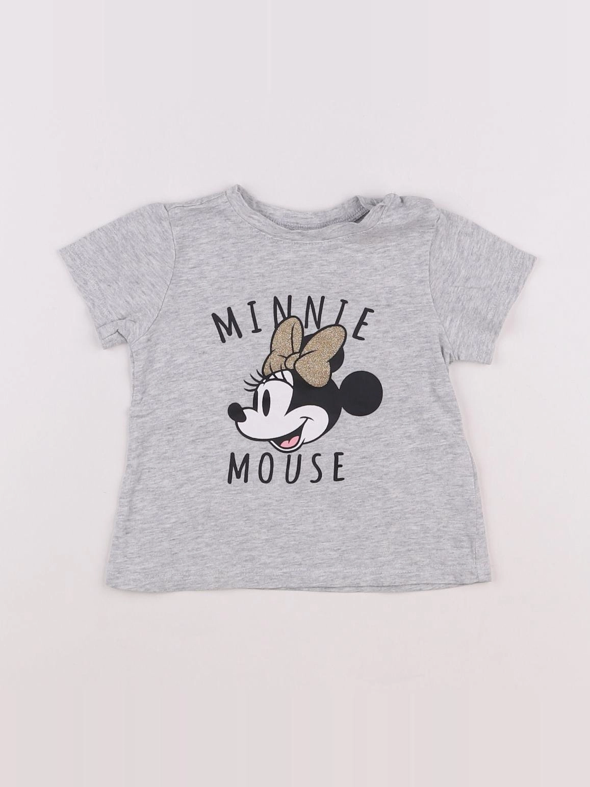 H&M - tee-shirt coton gris - 6/9 mois