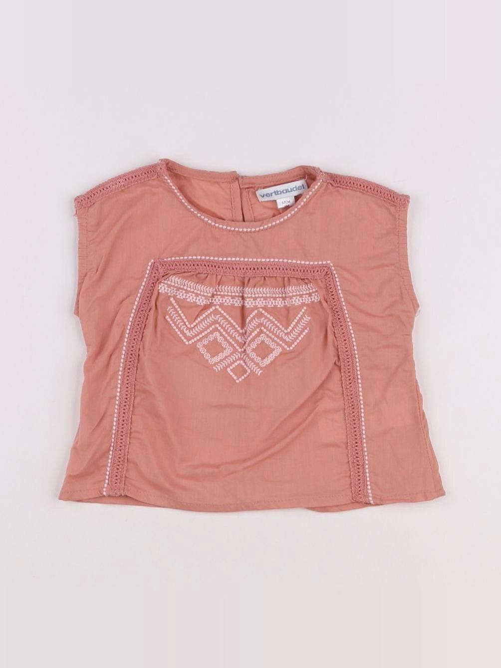 Vertbaudet - blouse rose - 6 mois