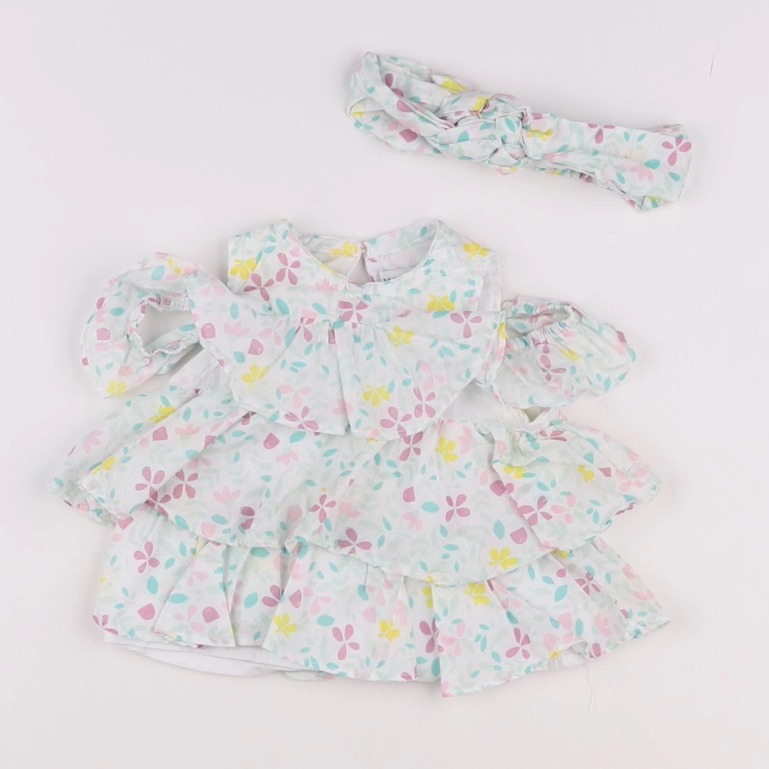 Vertbaudet - blouse multicolore - 3 mois