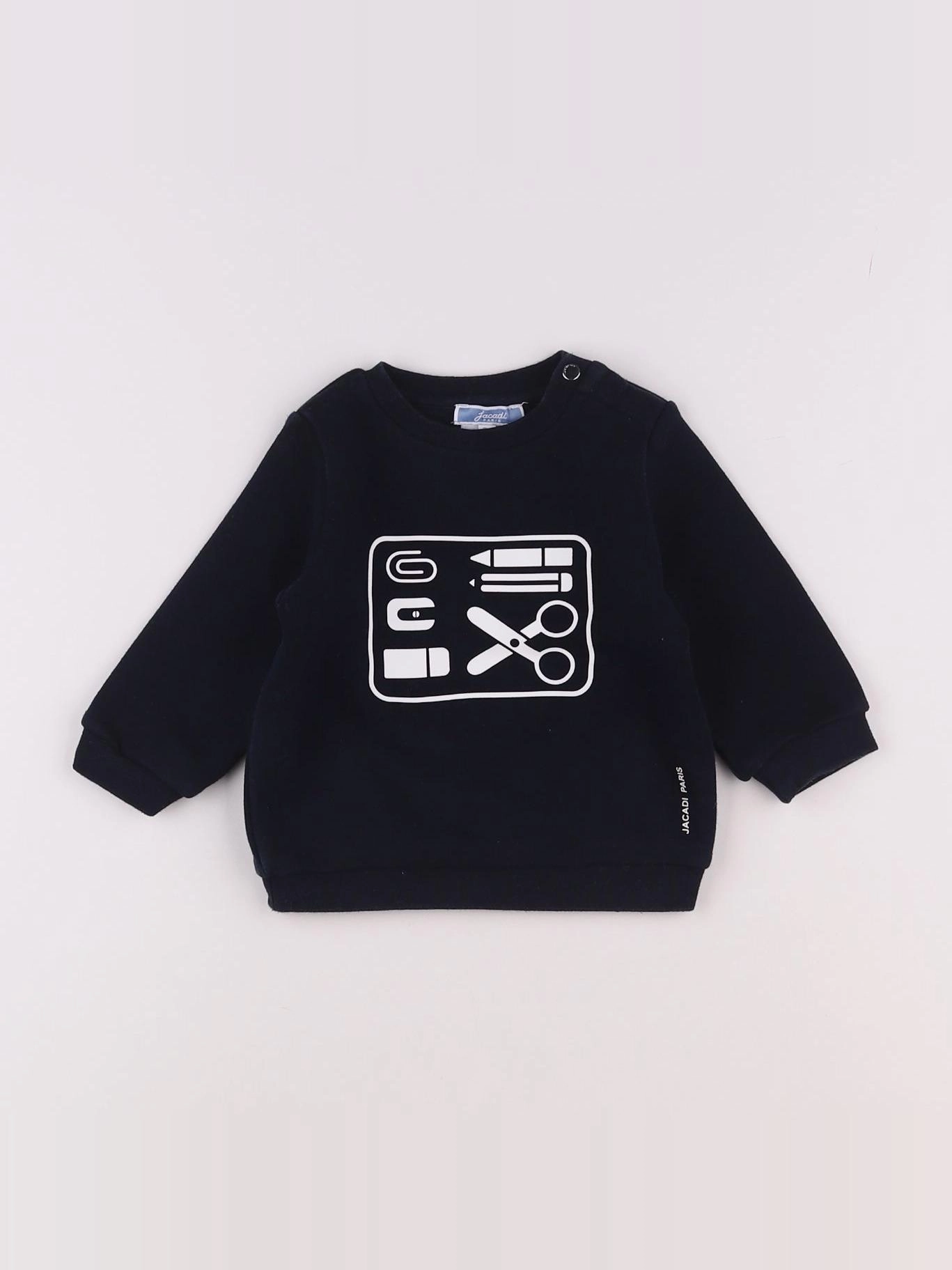 Jacadi - sweat bleu - 6 mois