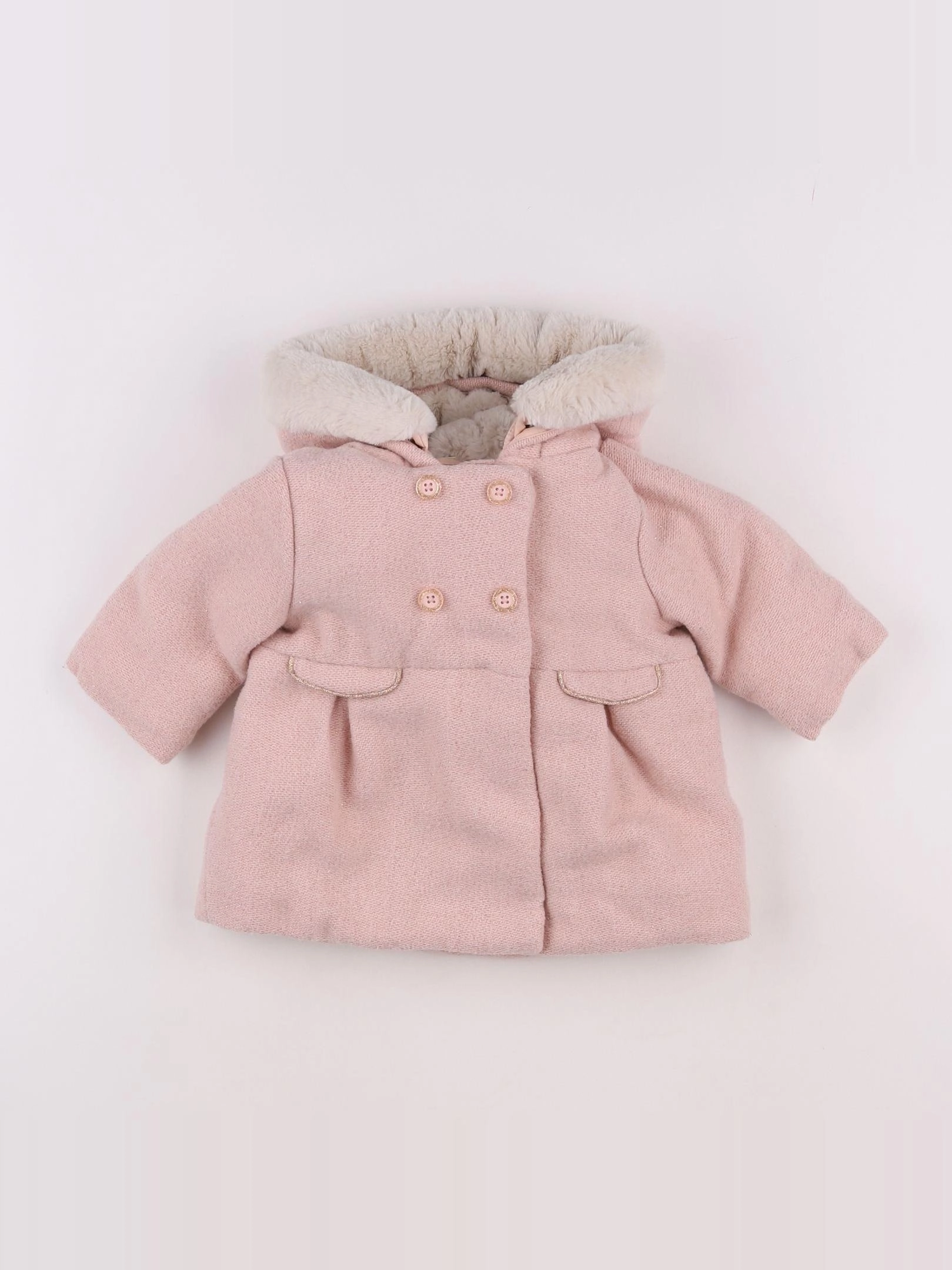 Tape à l'oeil - manteau rose - 6 mois