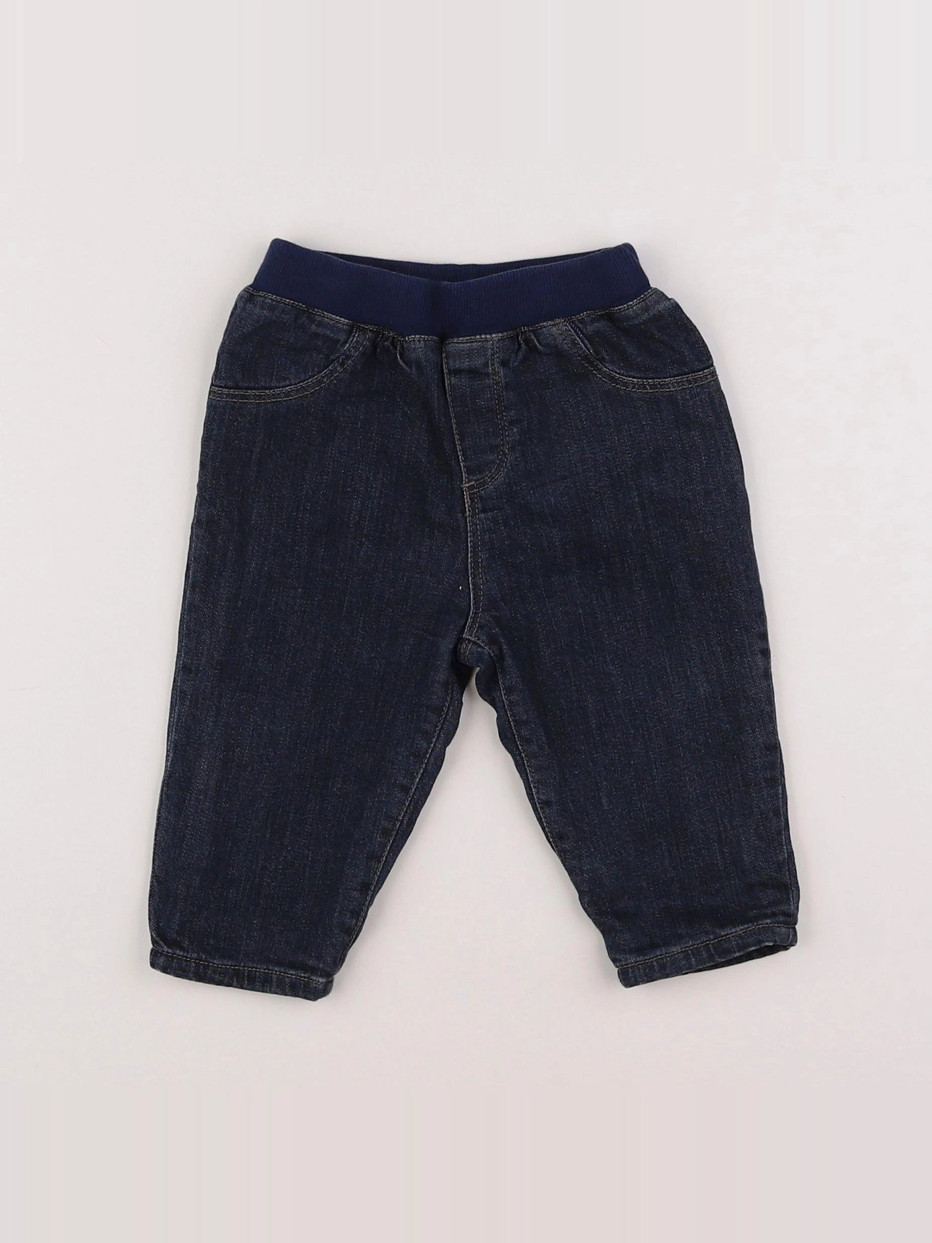 Boutchou - jean doublé bleu - 6 mois