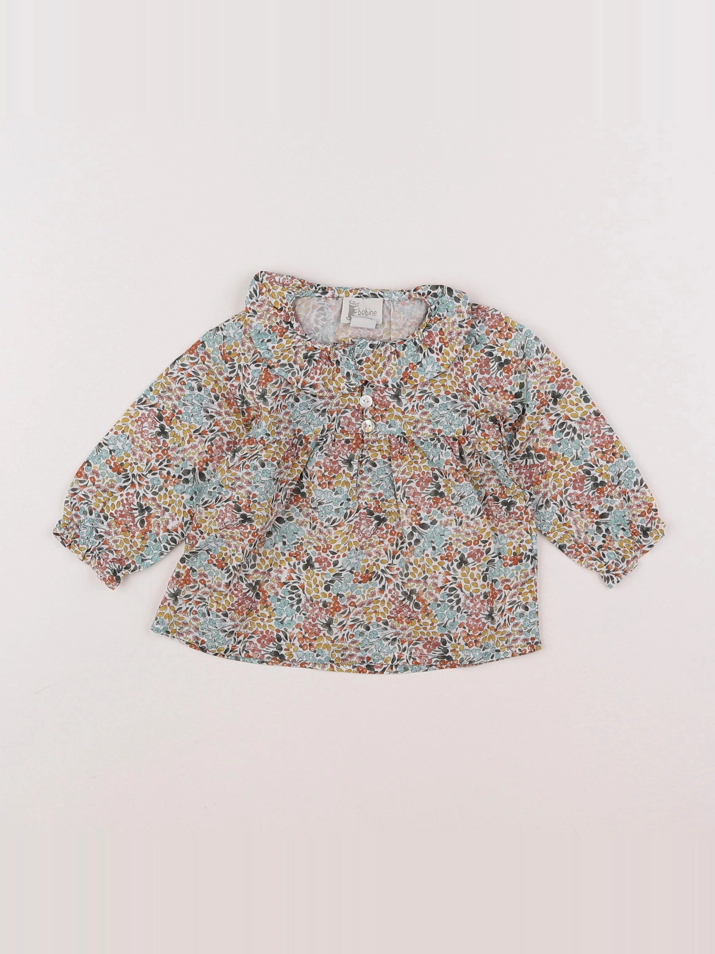 Bobine - blouse multicolore - 12 mois