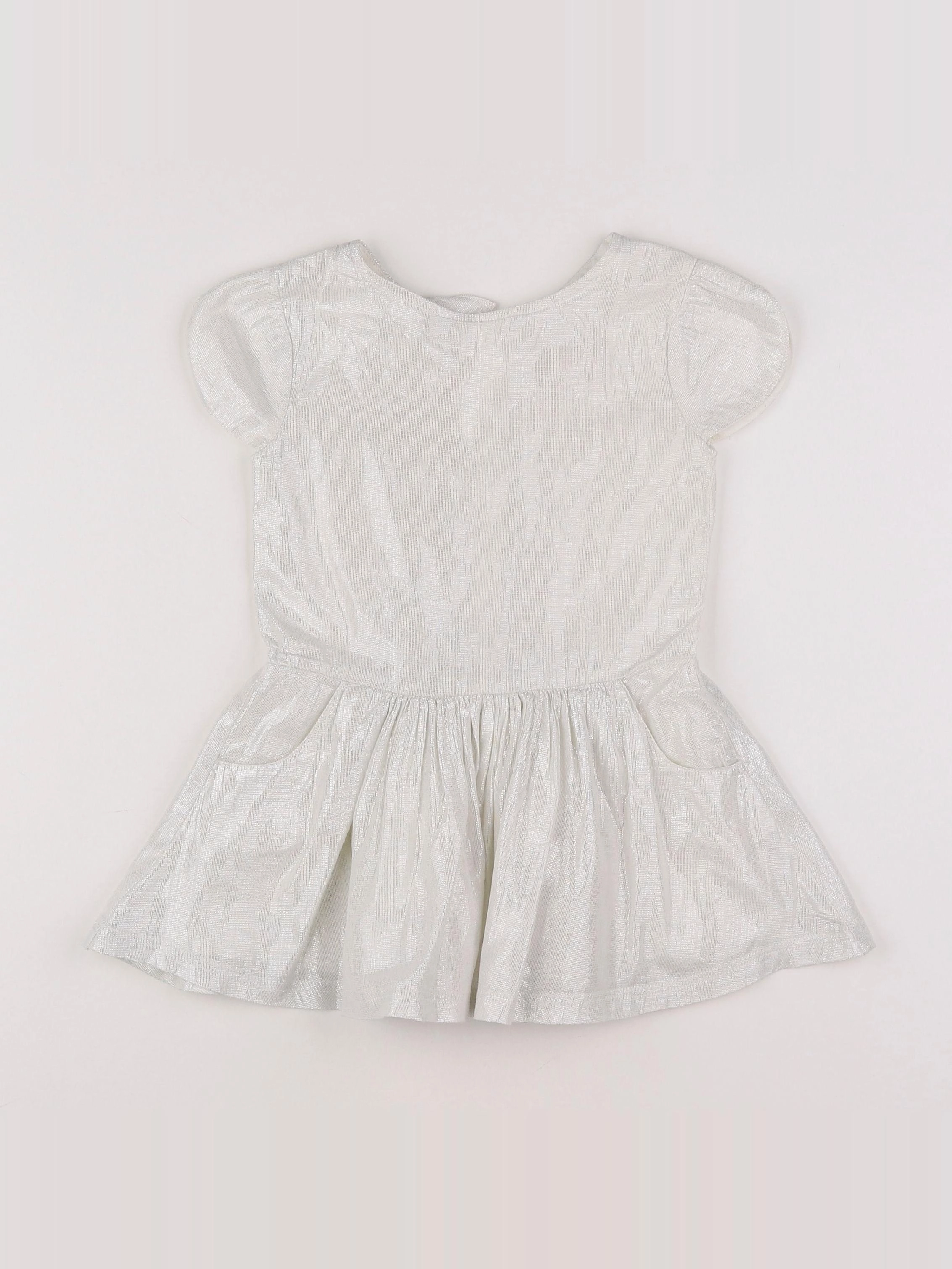 Arsène et les pipelettes - robe beige, argent - 2 ans