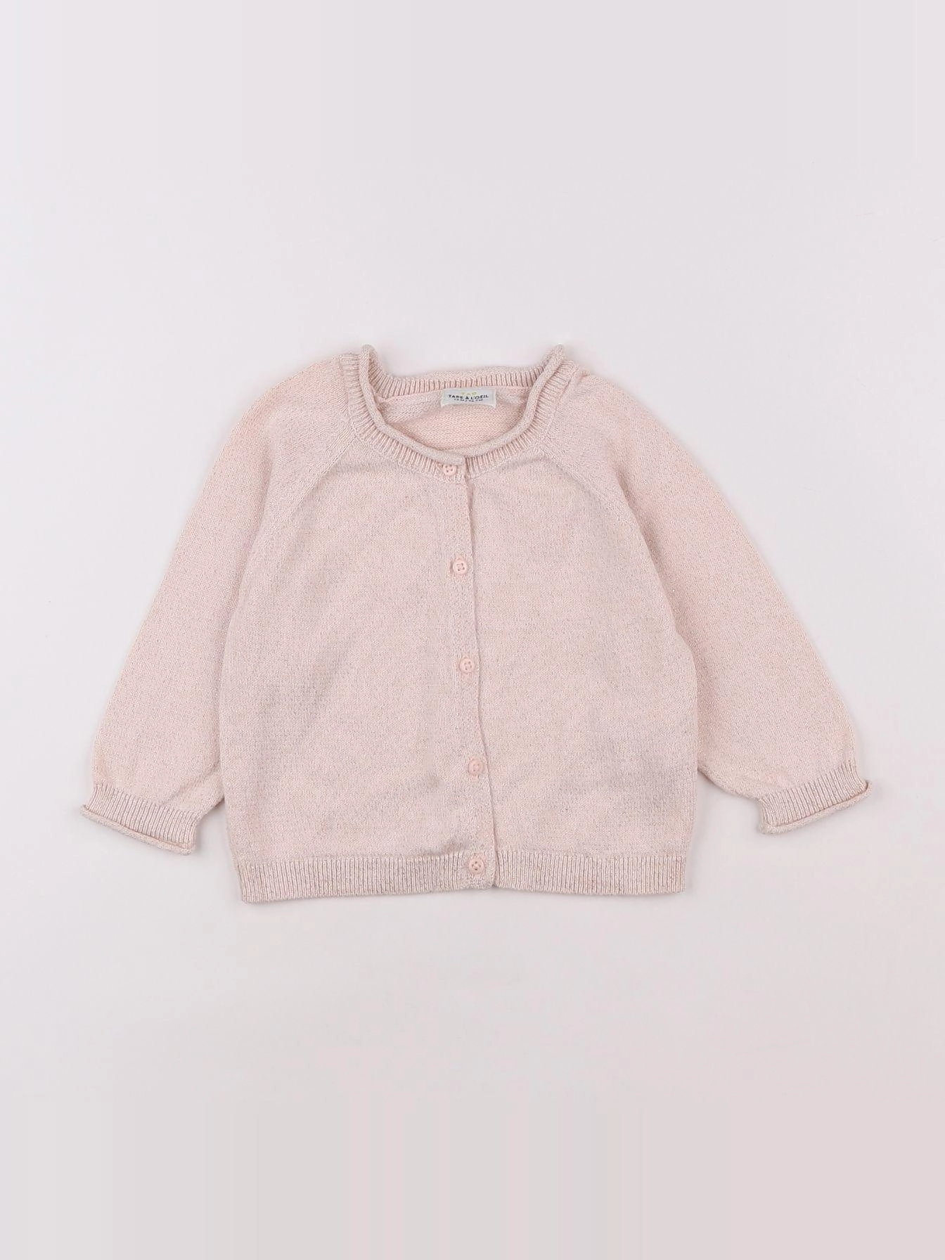 Tape à l'oeil - gilet rose - 12 mois