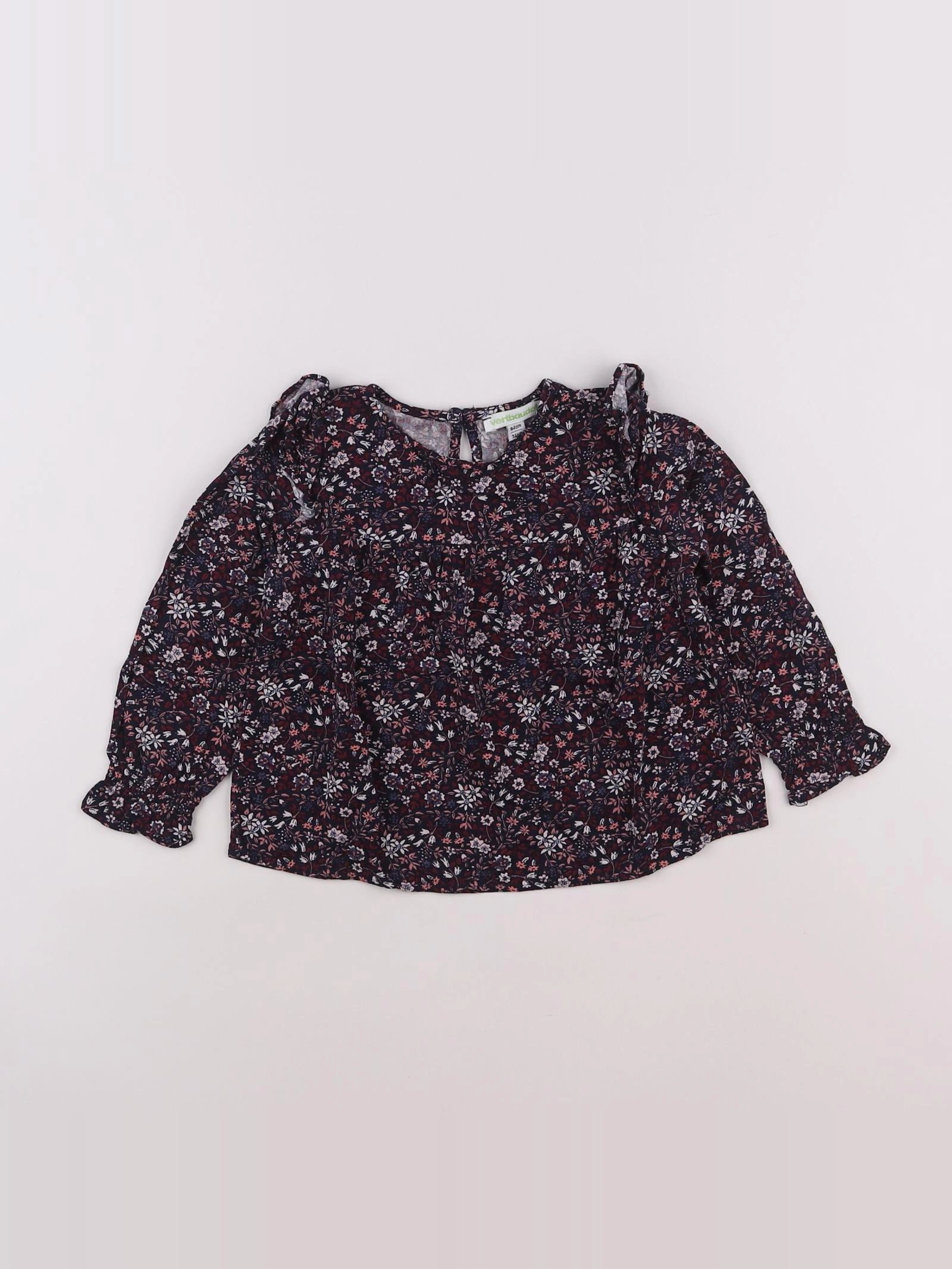 Vertbaudet - blouse bleu - 2 ans