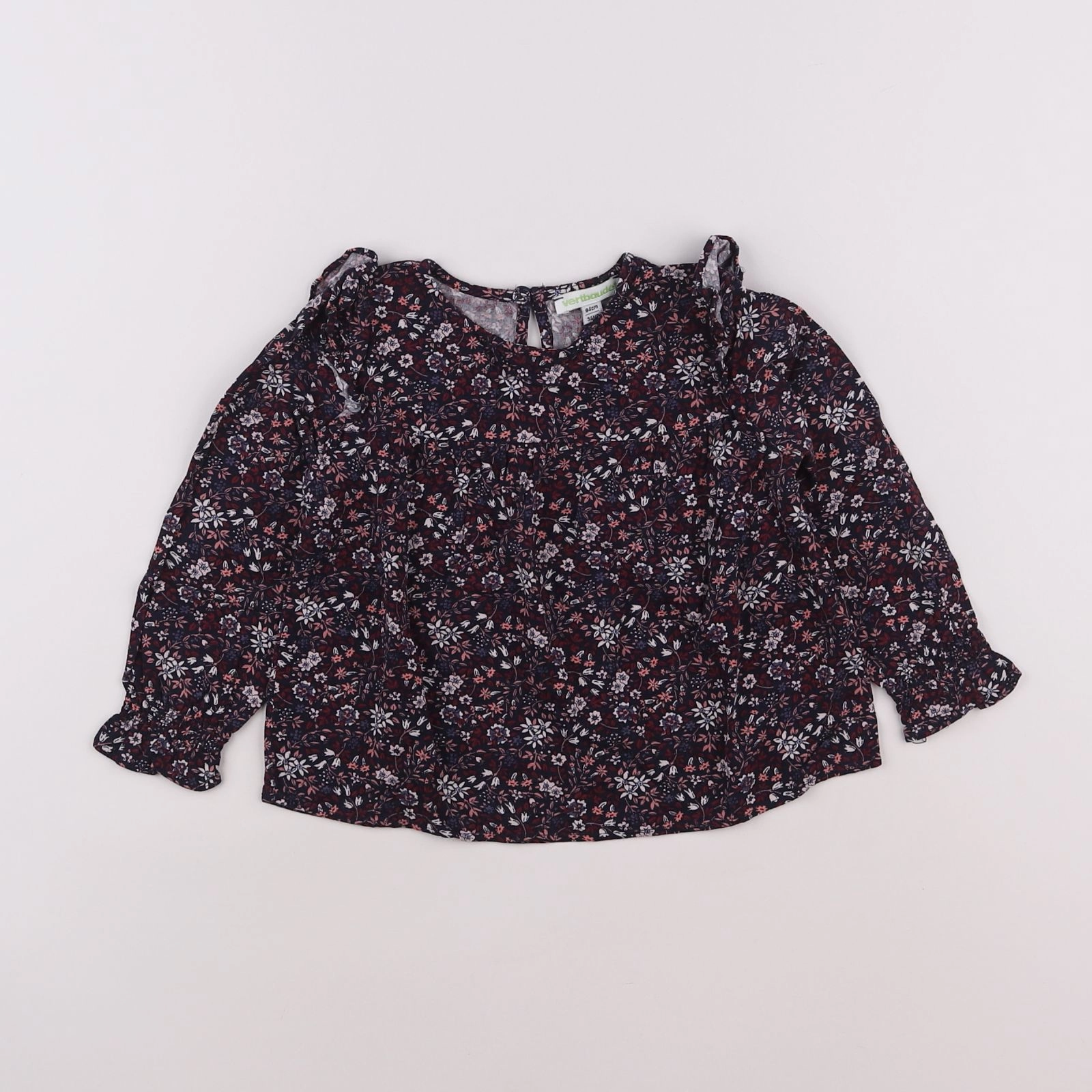 Vertbaudet - blouse bleu - 2 ans