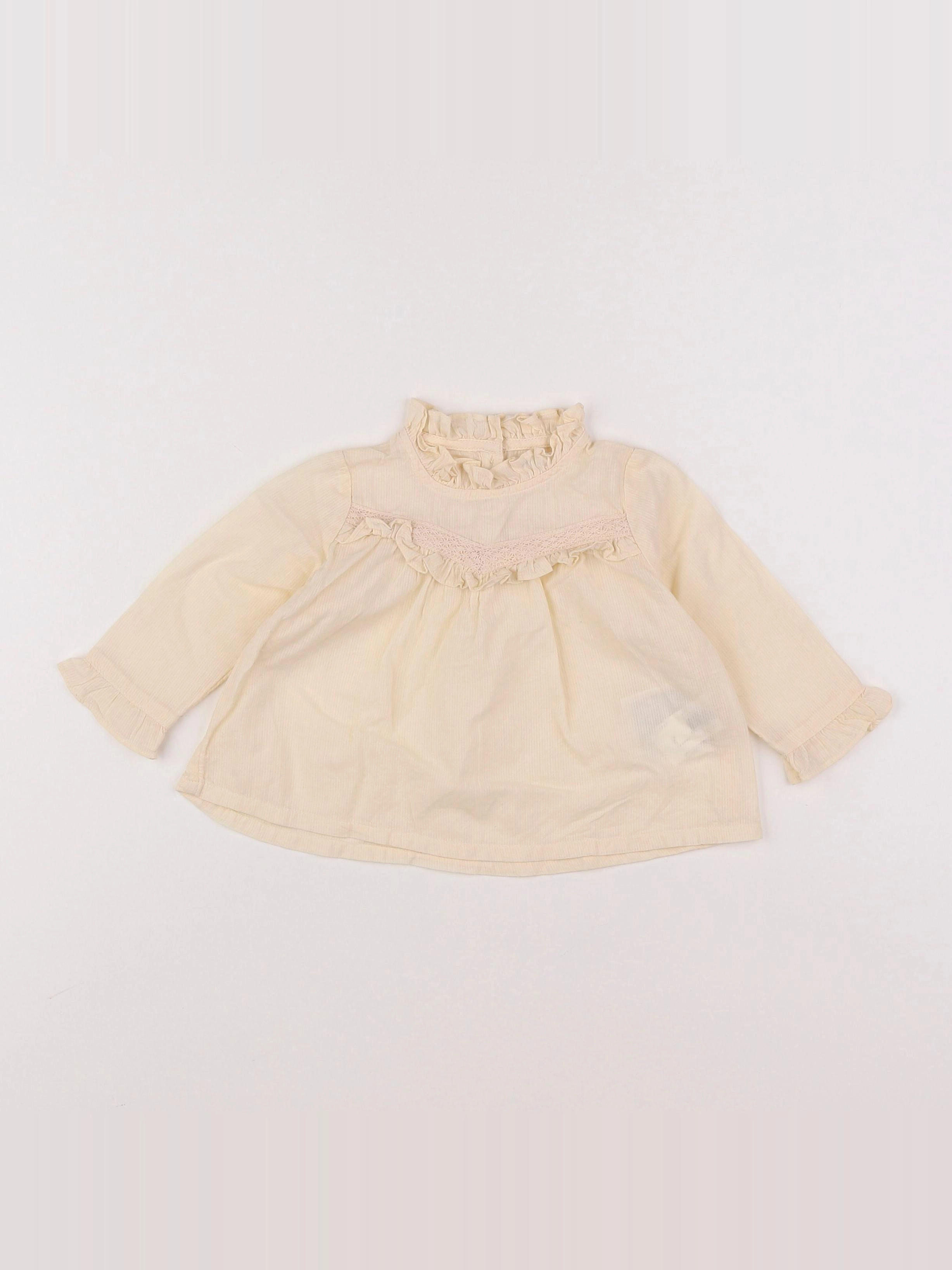 Boutchou - blouse beige - 6 mois