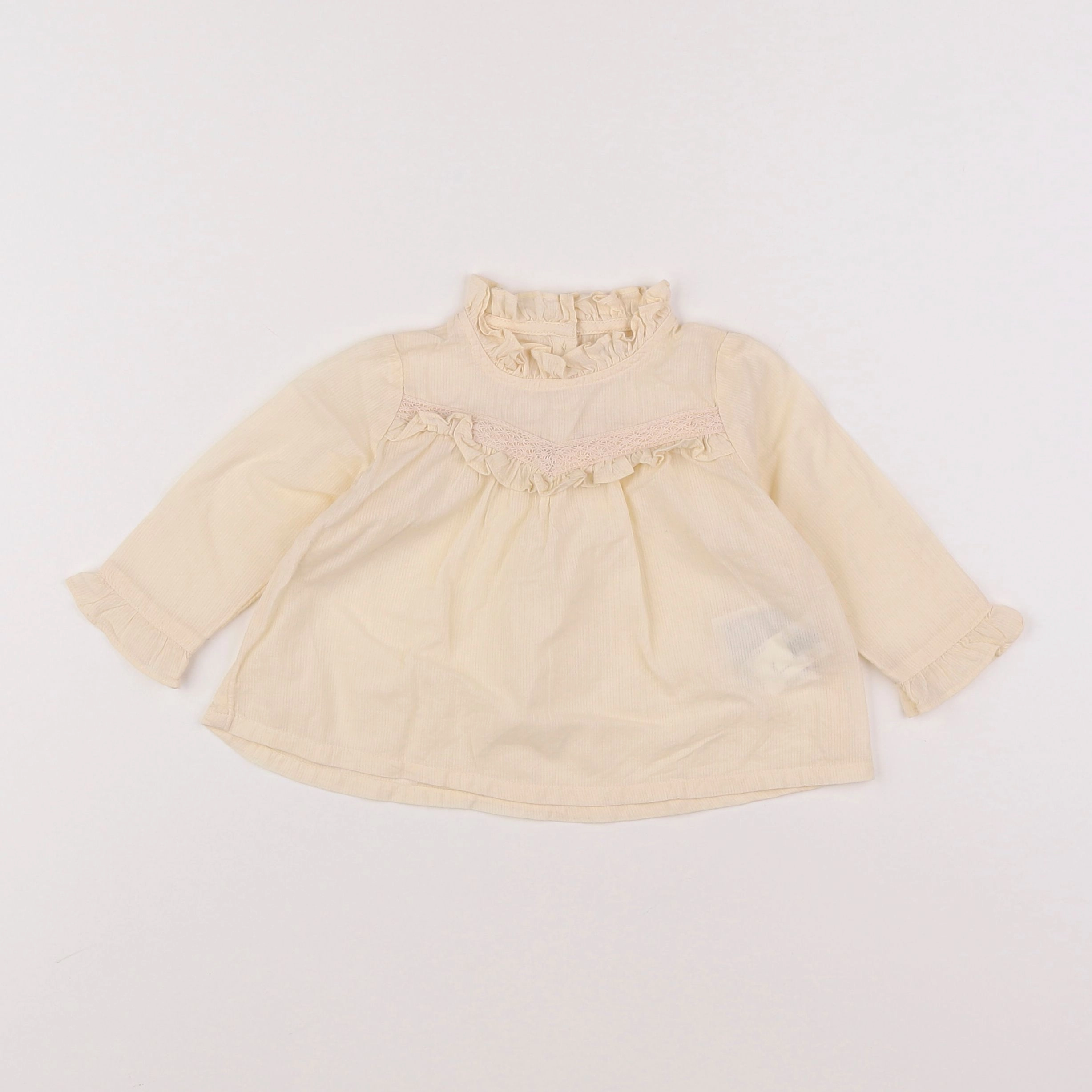 Boutchou - blouse beige - 6 mois