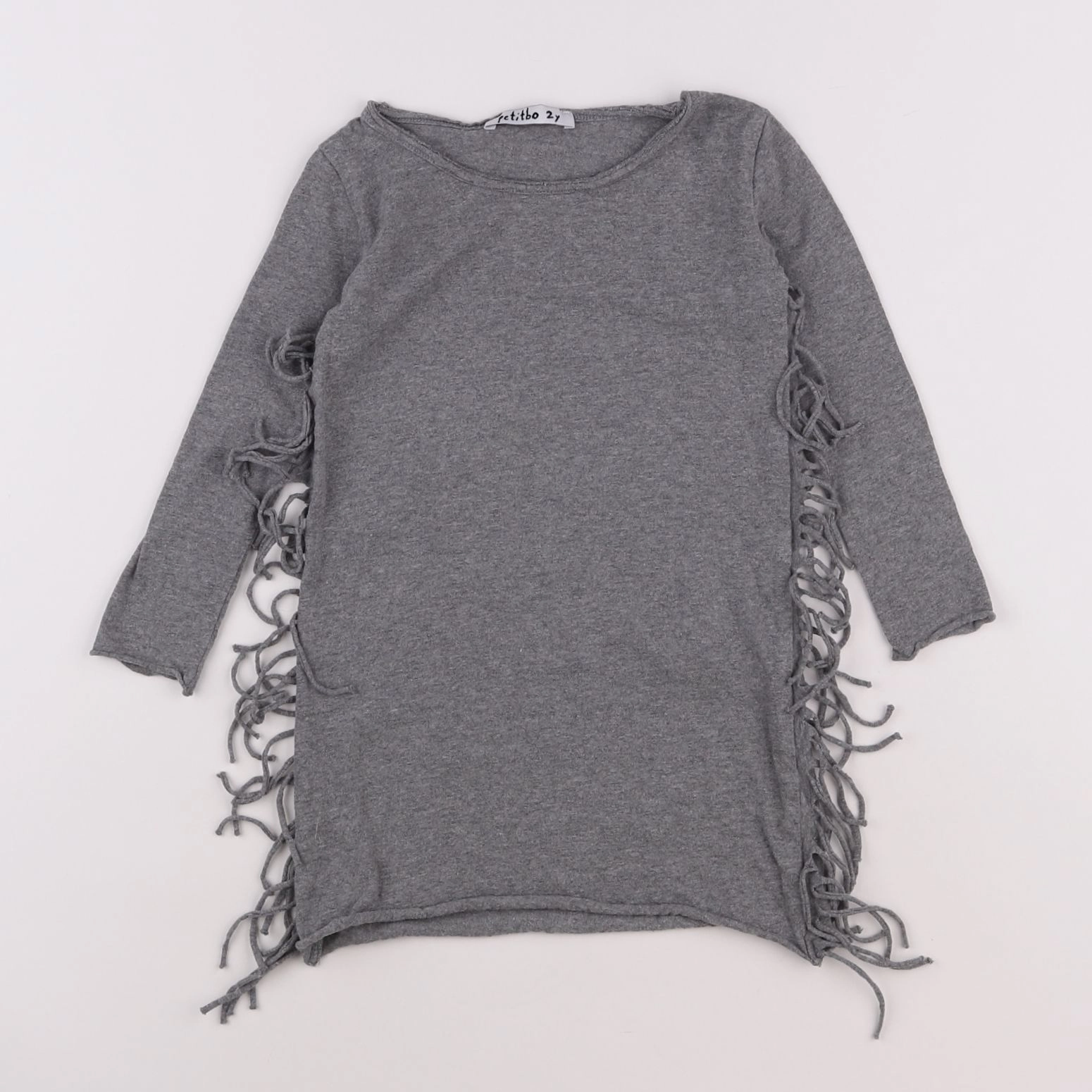Petitbo - robe gris - 2 ans