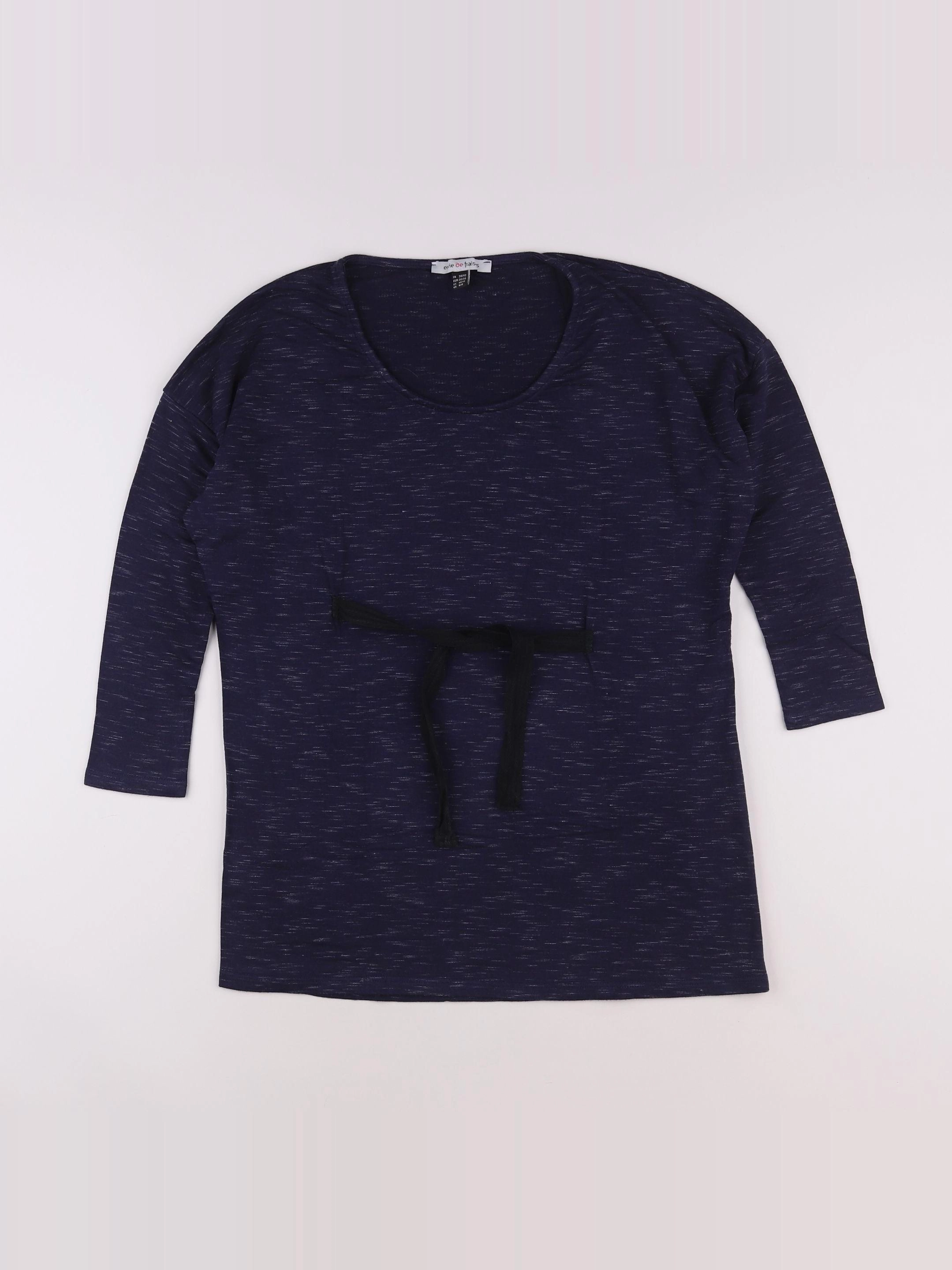 Envie de fraise - tee-shirt bleu - 38 à 40