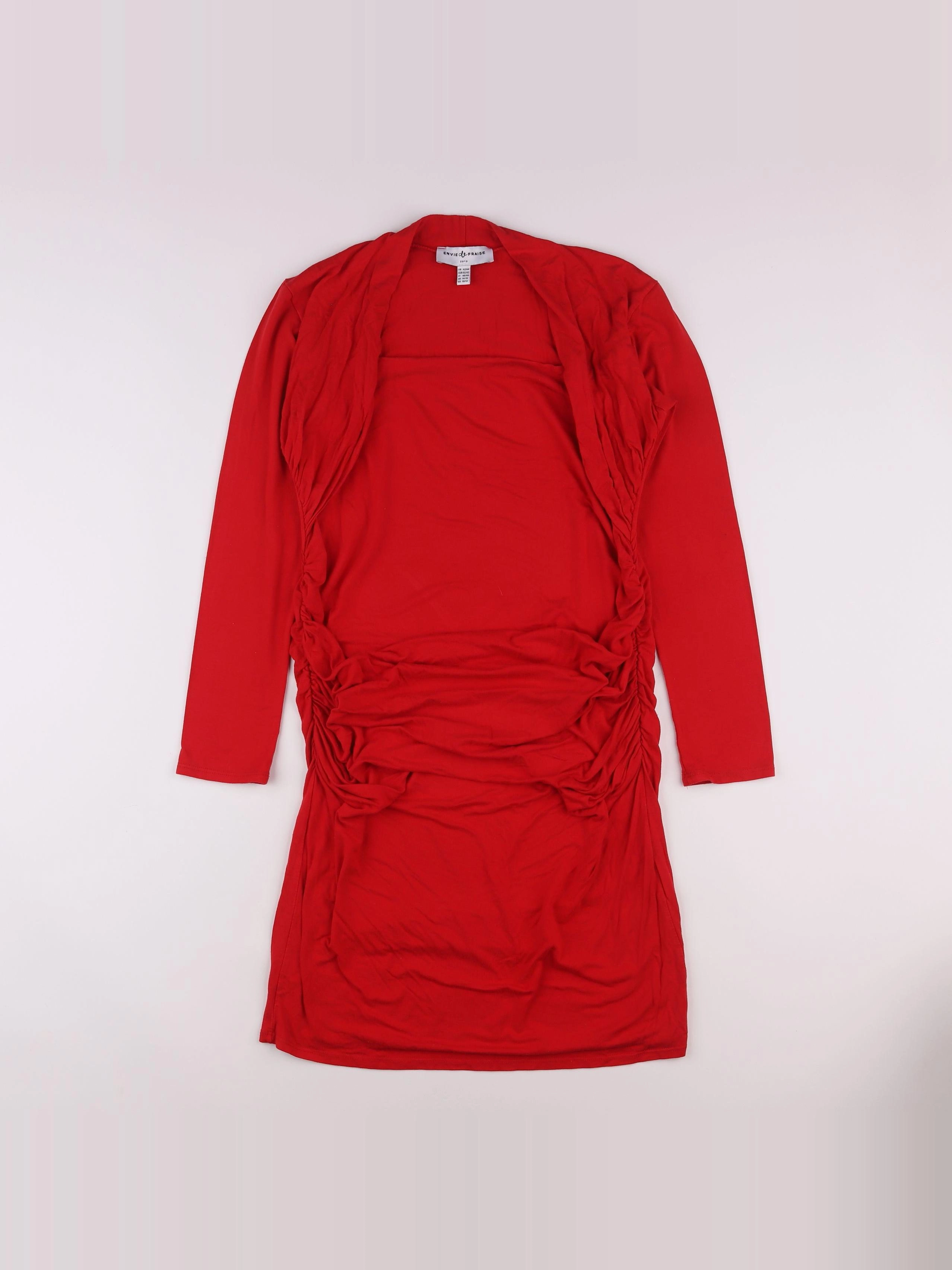 Envie de fraise - robe grossesse rouge - 42 à 44