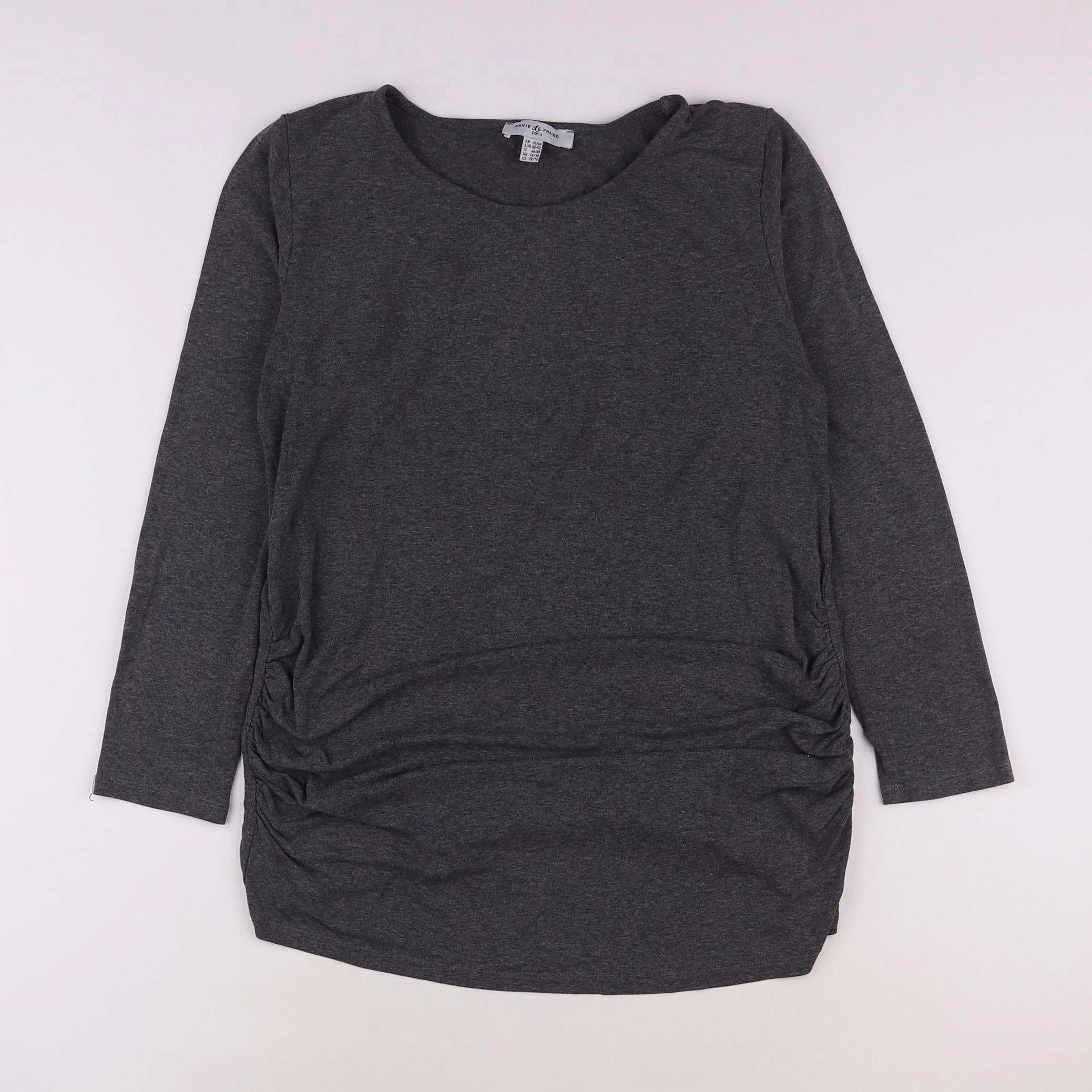 Envie de fraise - tee-shirt grossesse gris - 42 à 44