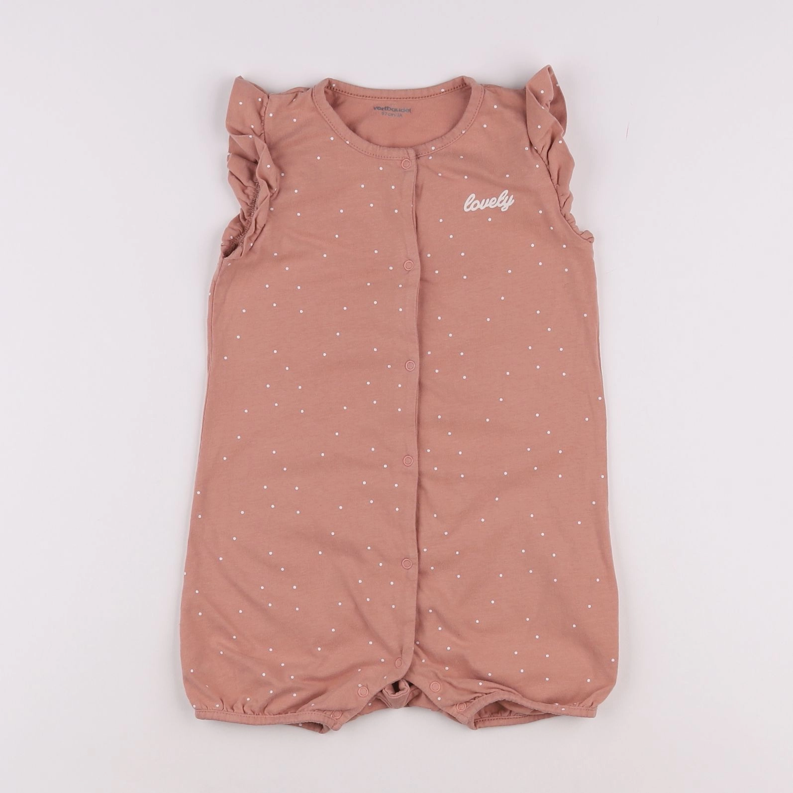Vertbaudet - combinaison rose - 3 ans