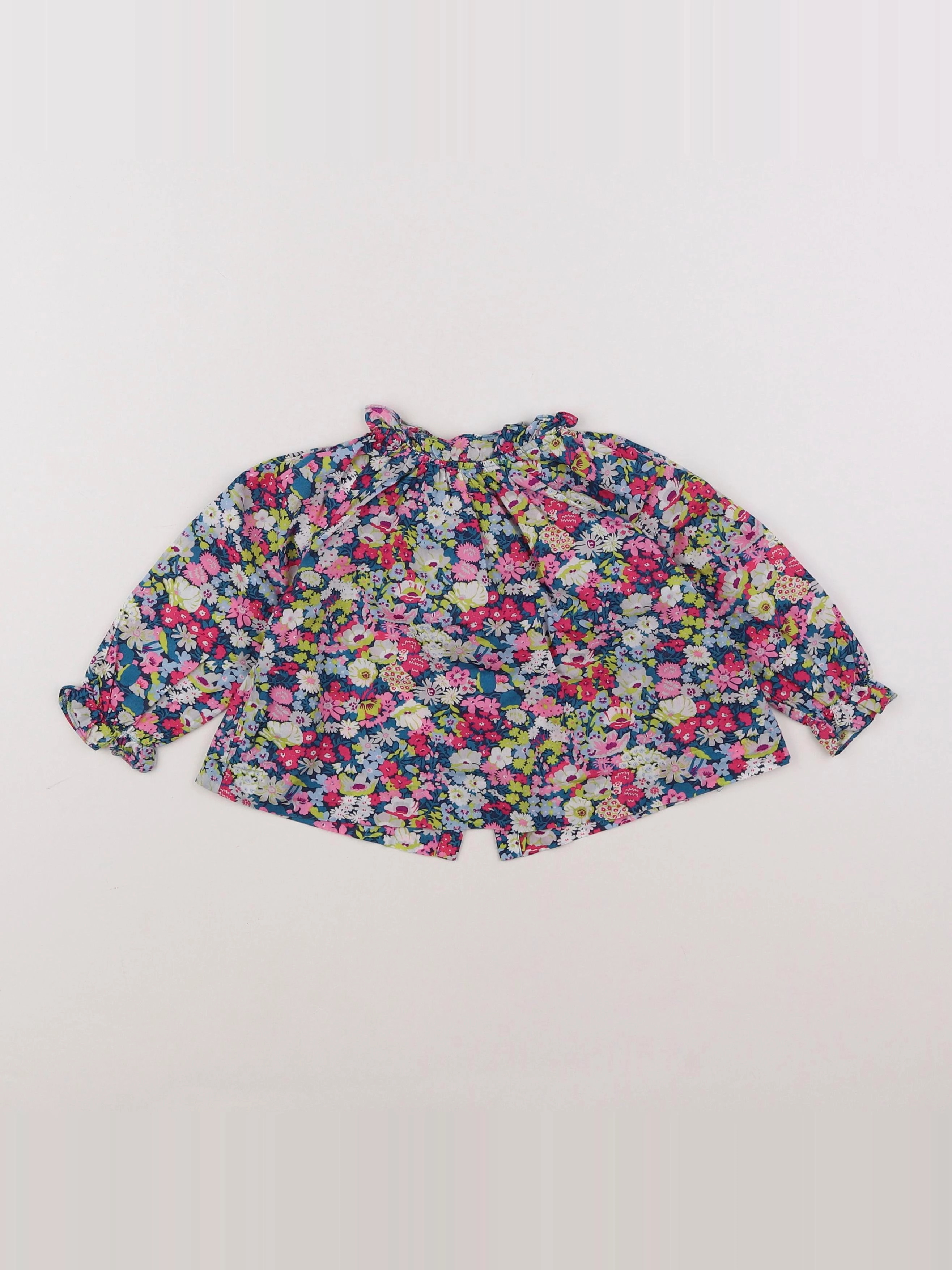 Jacadi - blouse liberty multicolore - 12 mois