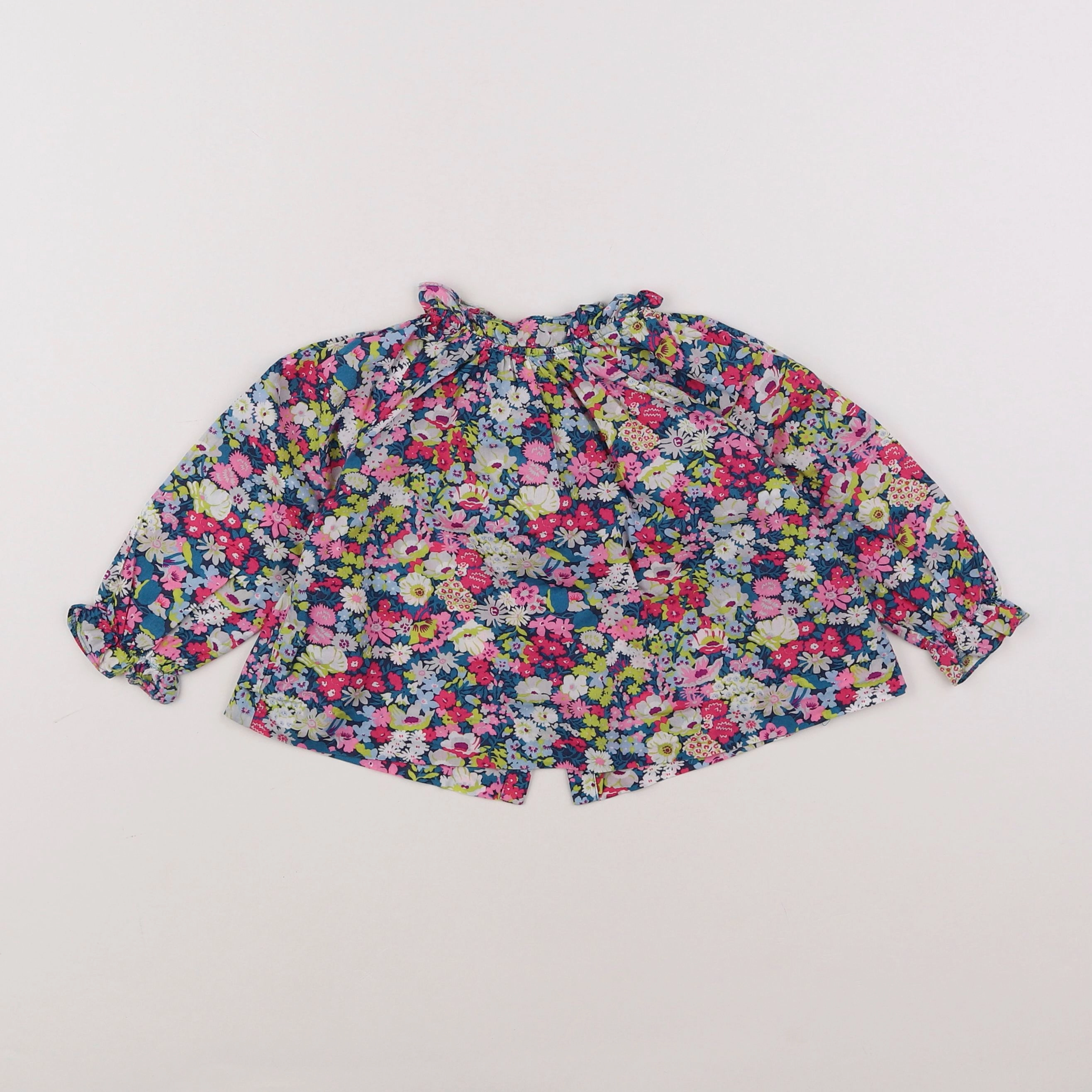 Jacadi - blouse liberty multicolore - 12 mois