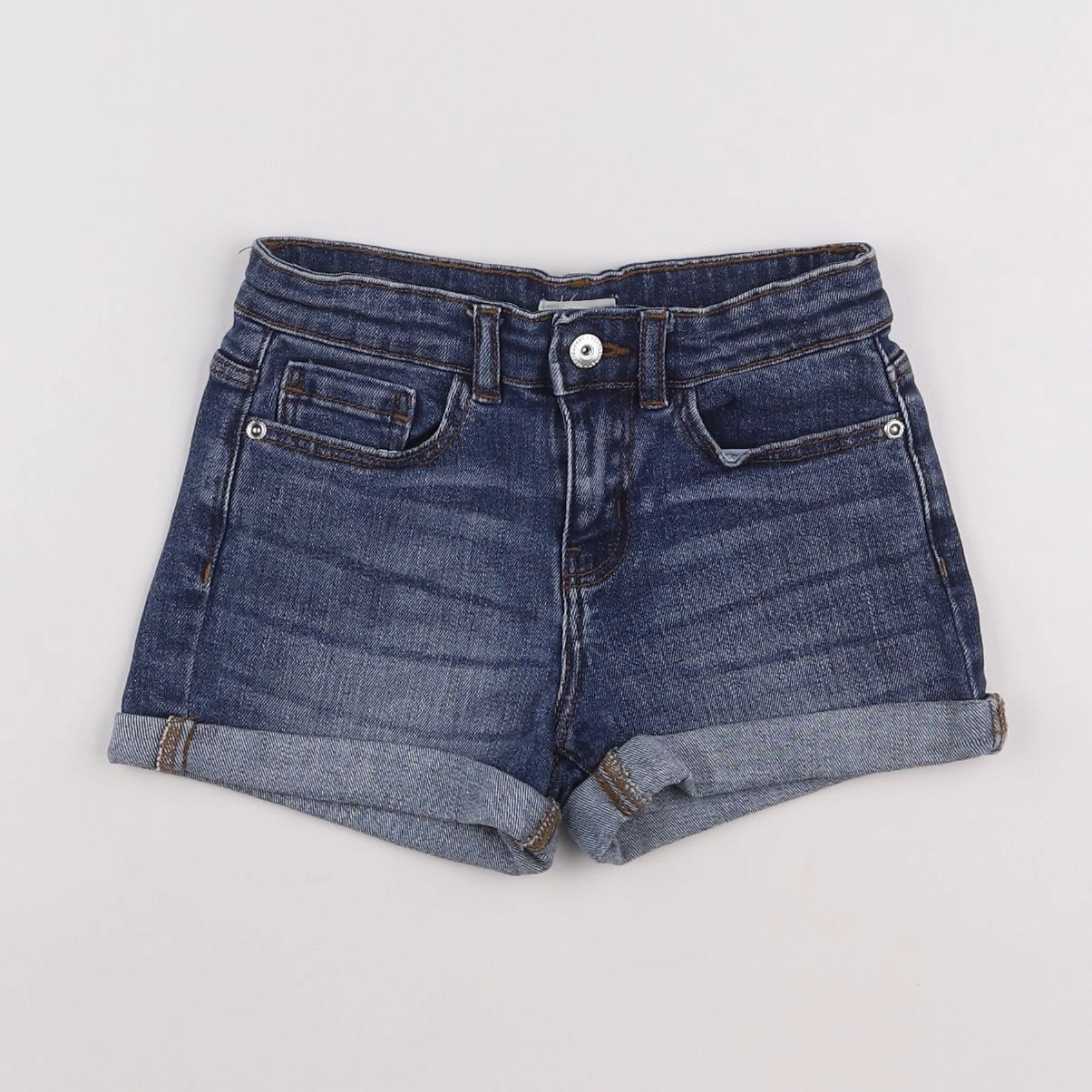 Vertbaudet - short bleu - 7 ans