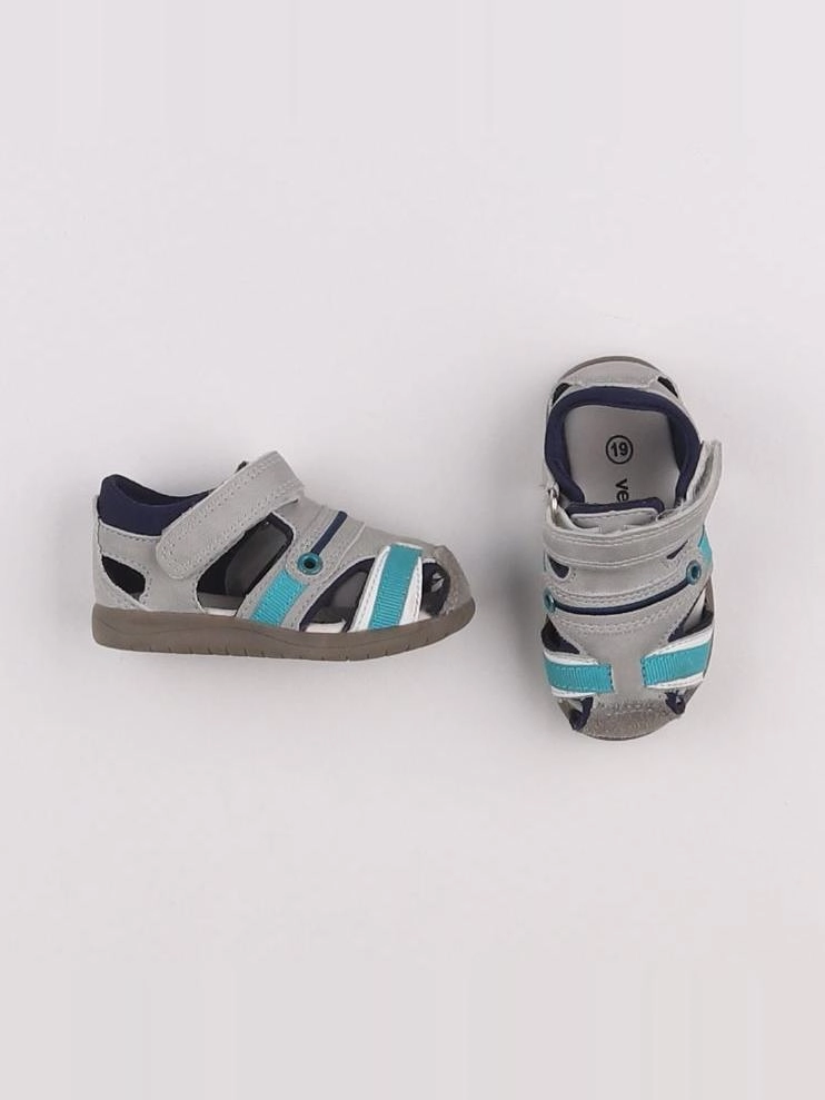 Vertbaudet - sandales gris, bleu - pointure 19