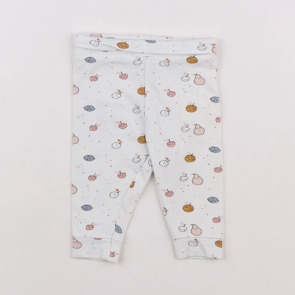 Vertbaudet - legging blanc - 1 mois
