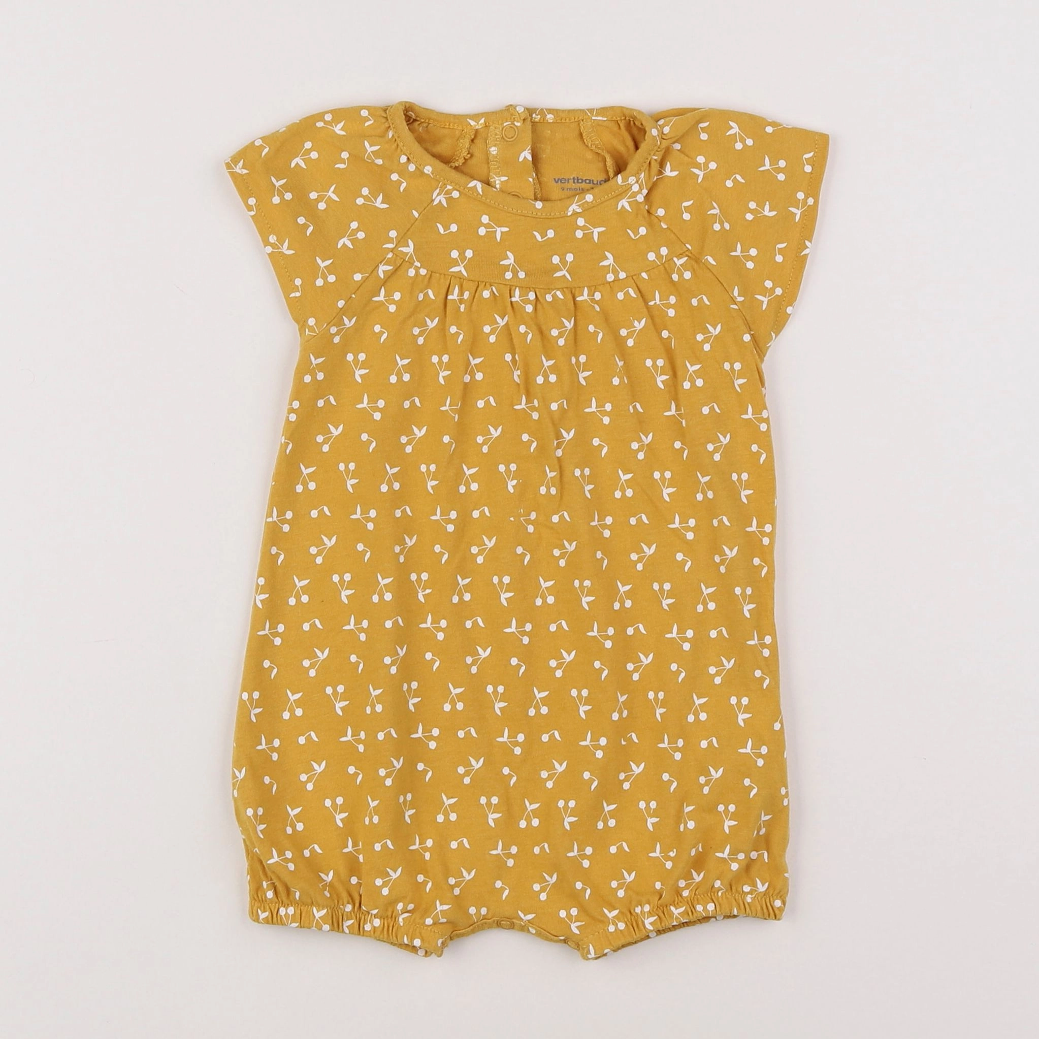 Vertbaudet - combinaison jaune - 9 mois