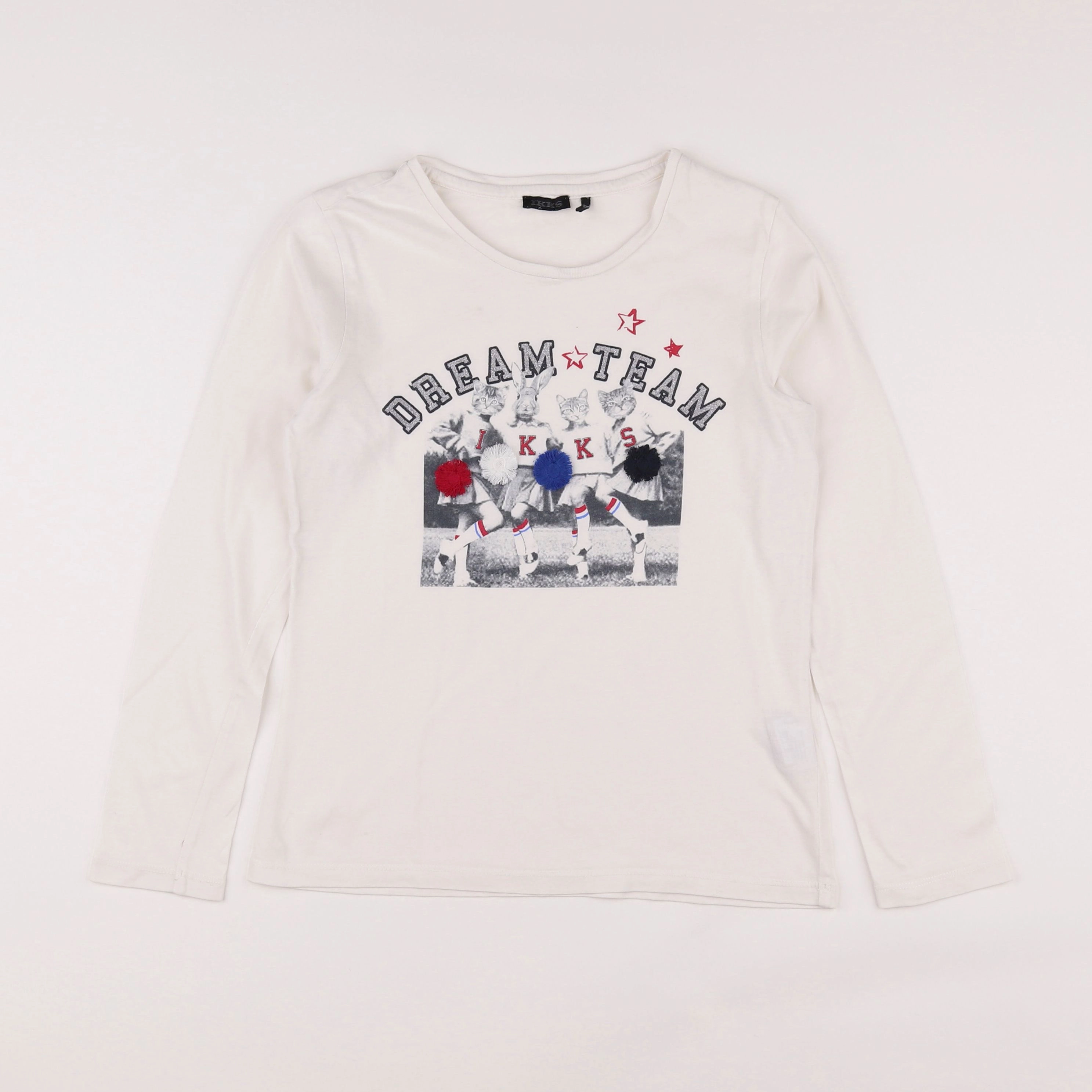 IKKS - tee-shirt beige - 10 ans