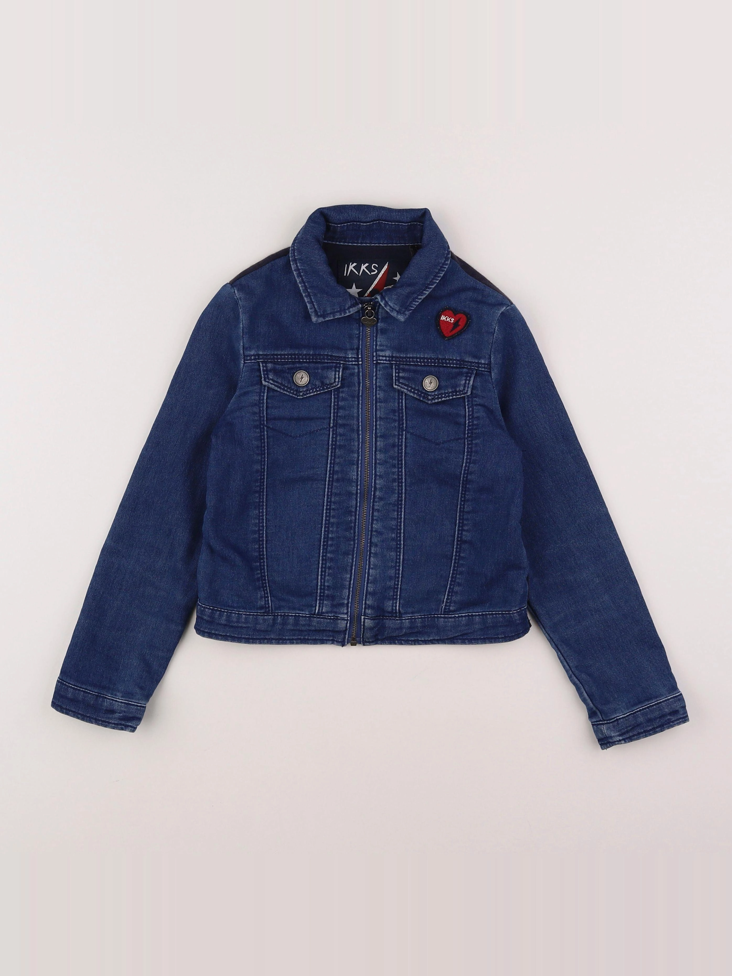 IKKS - veste imprimé au dos bleu - 6 ans