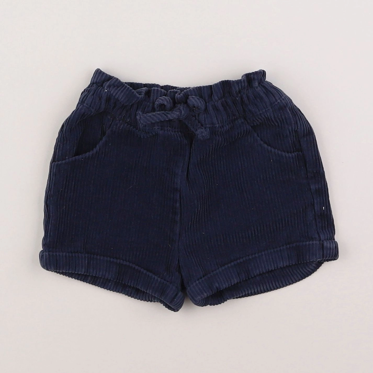 Vertbaudet - short bleu - 6 mois