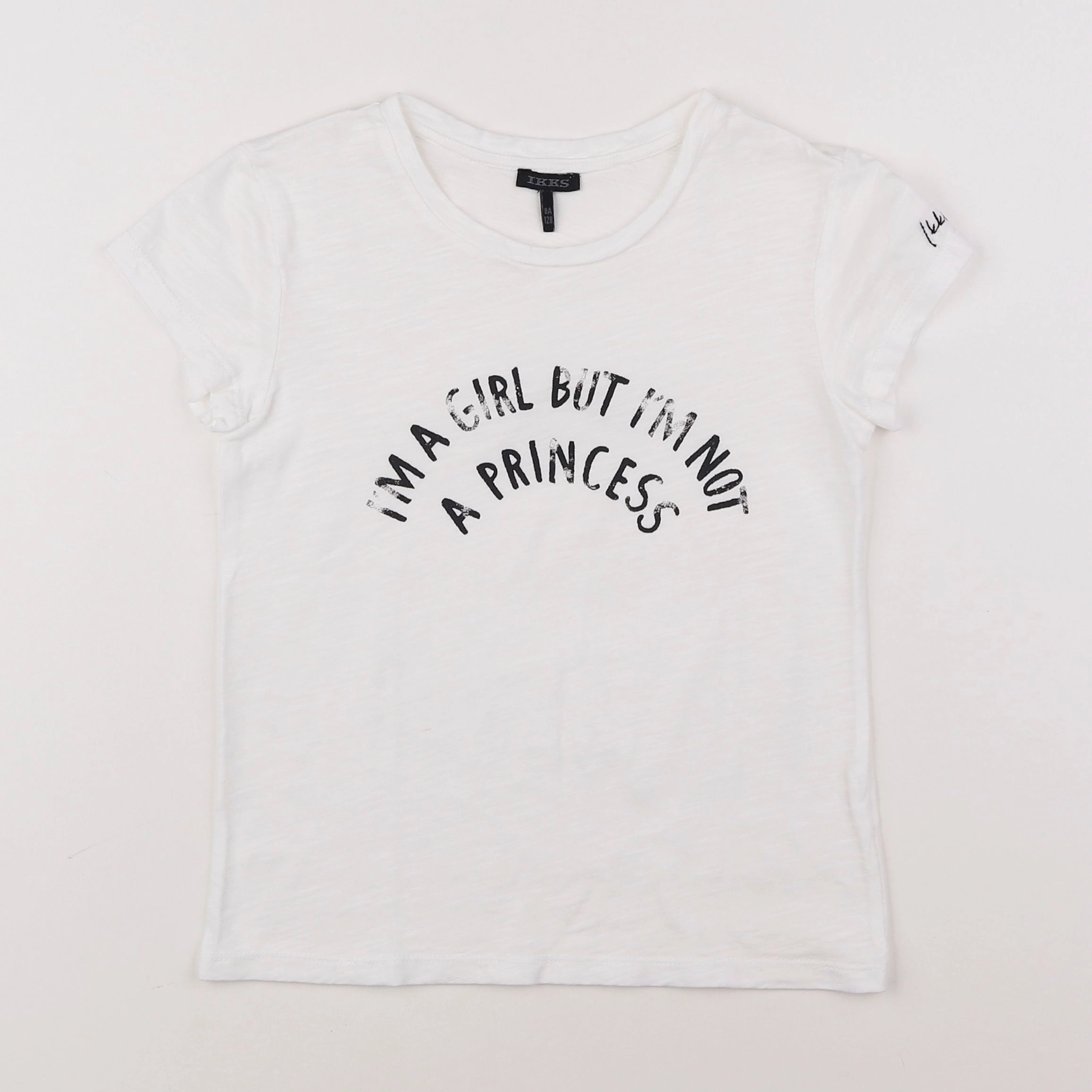 IKKS - tee-shirt blanc - 8 ans