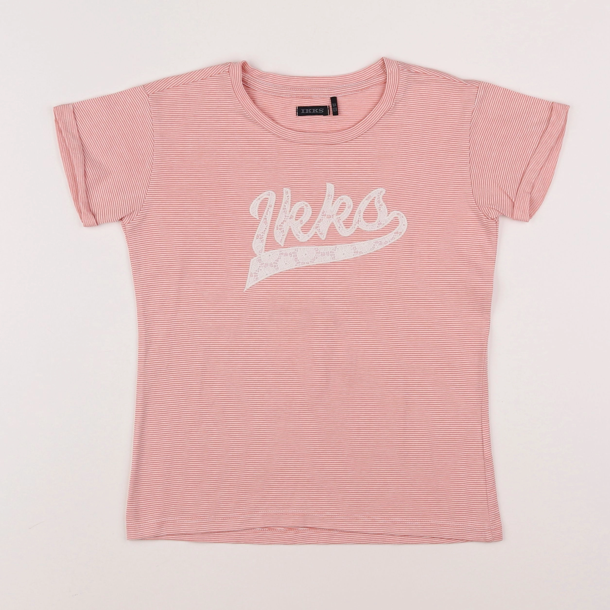 IKKS - tee-shirt rose - 8 ans