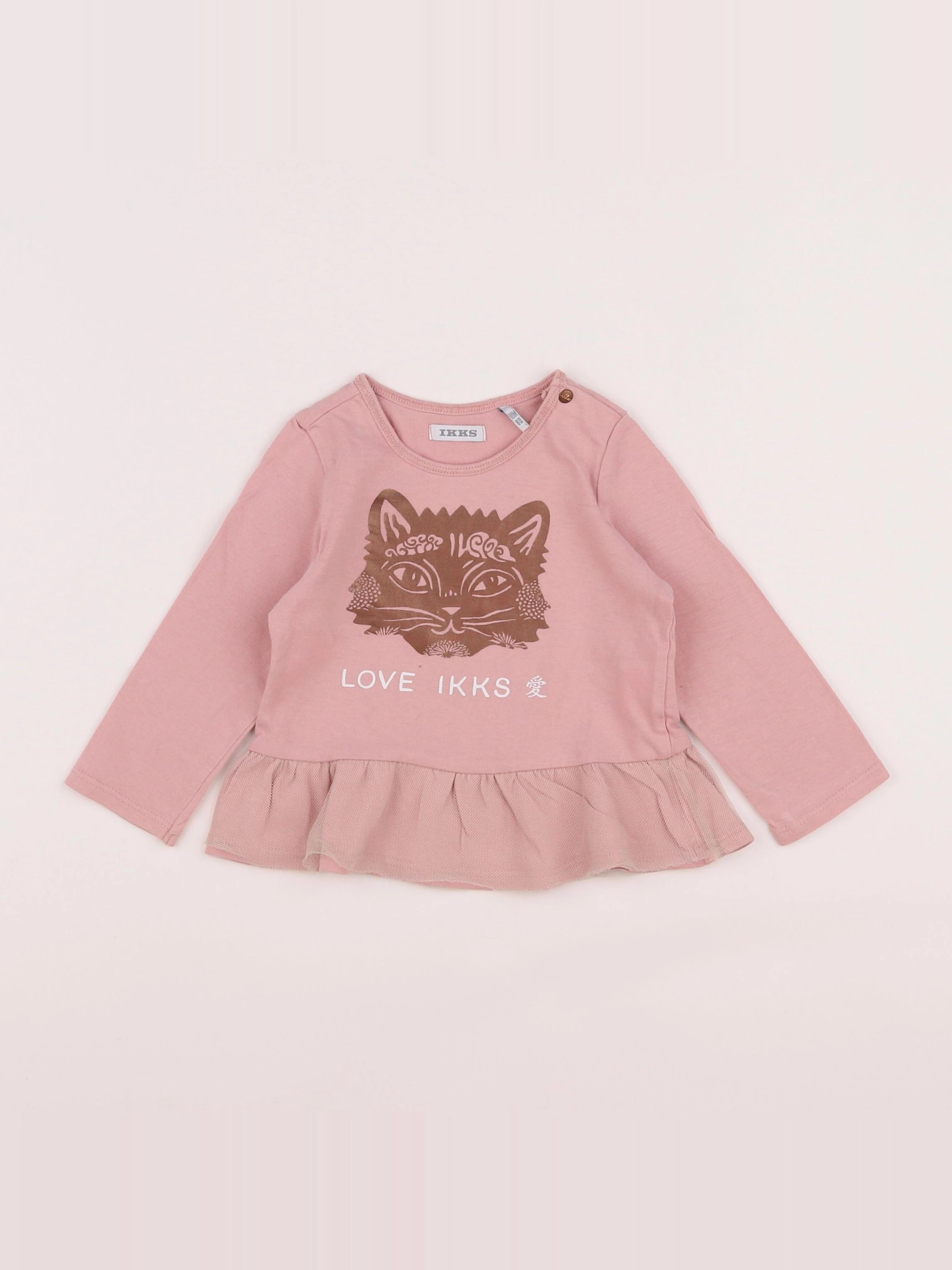 IKKS - tee-shirt rose - 18 mois