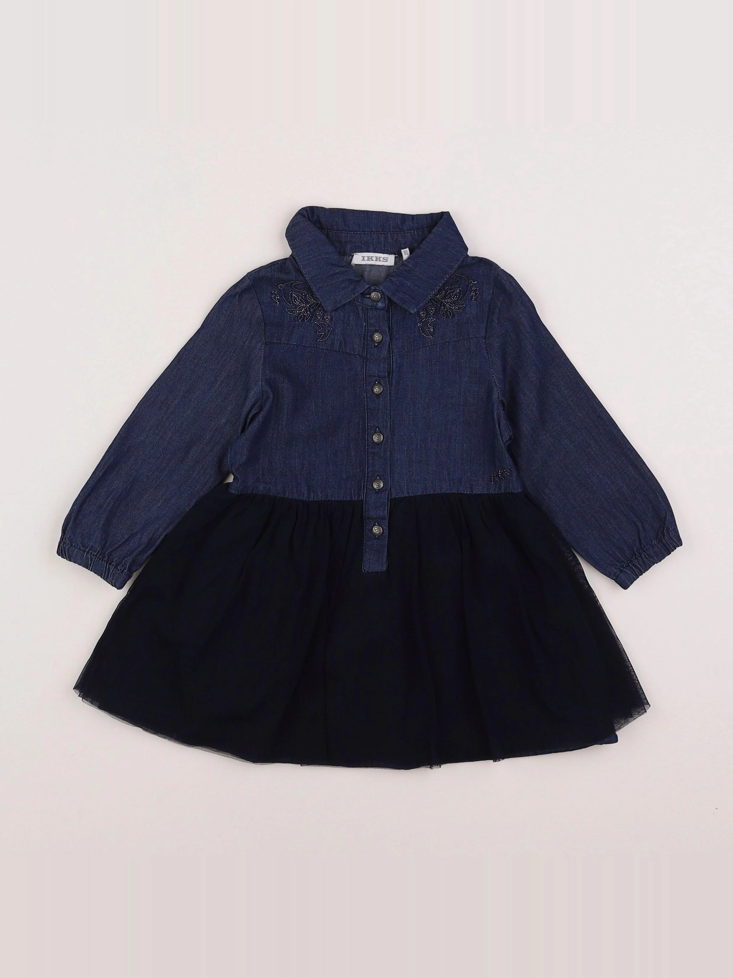 IKKS - robe bleu - 18 mois