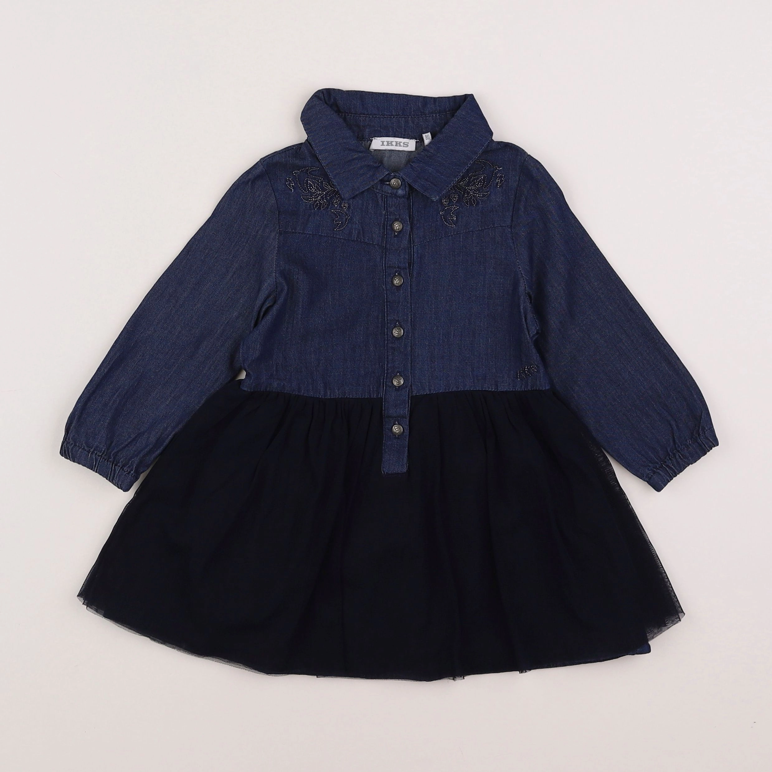 IKKS - robe bleu - 18 mois