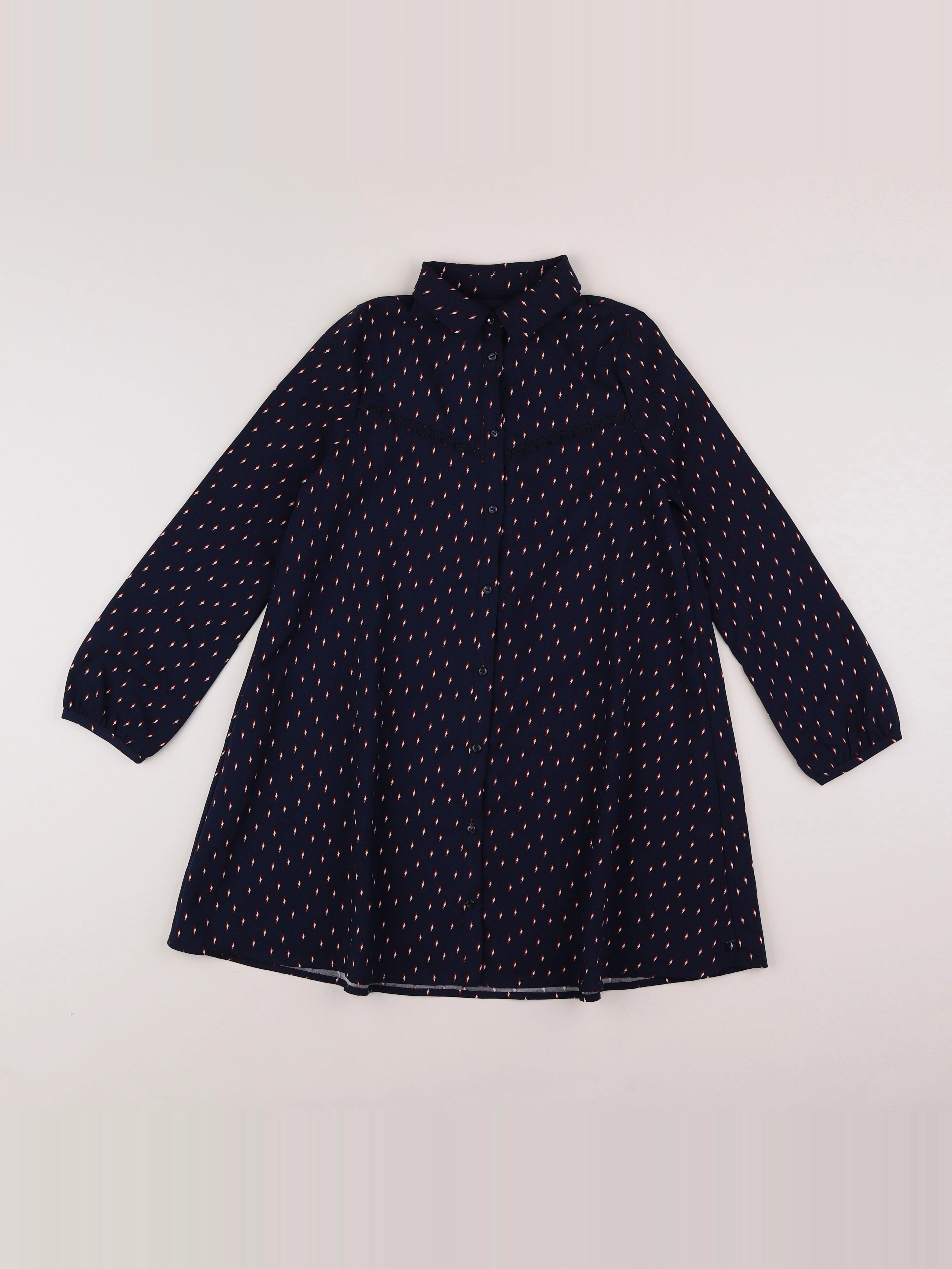 IKKS - robe bleu - 10 ans