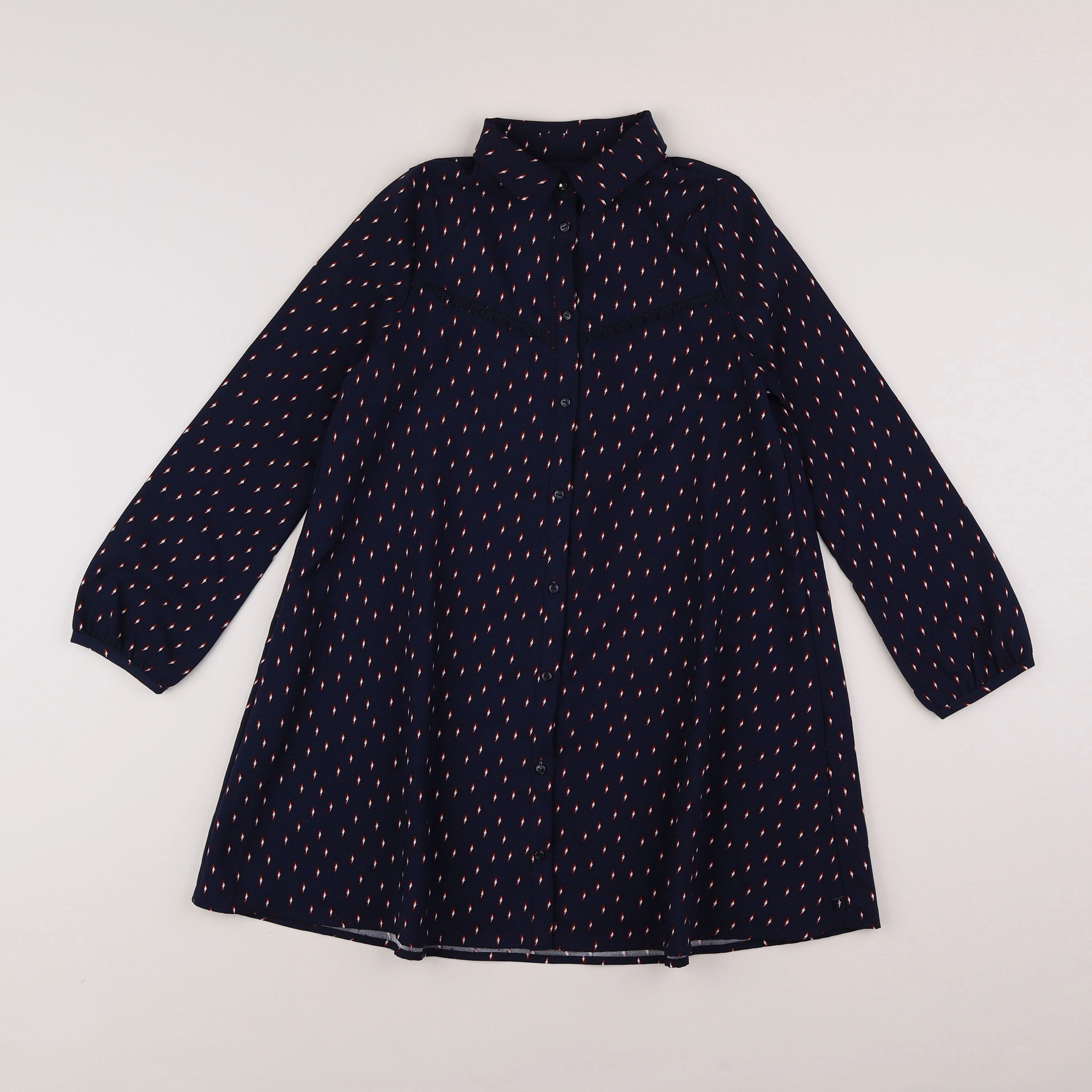 IKKS - robe bleu - 10 ans