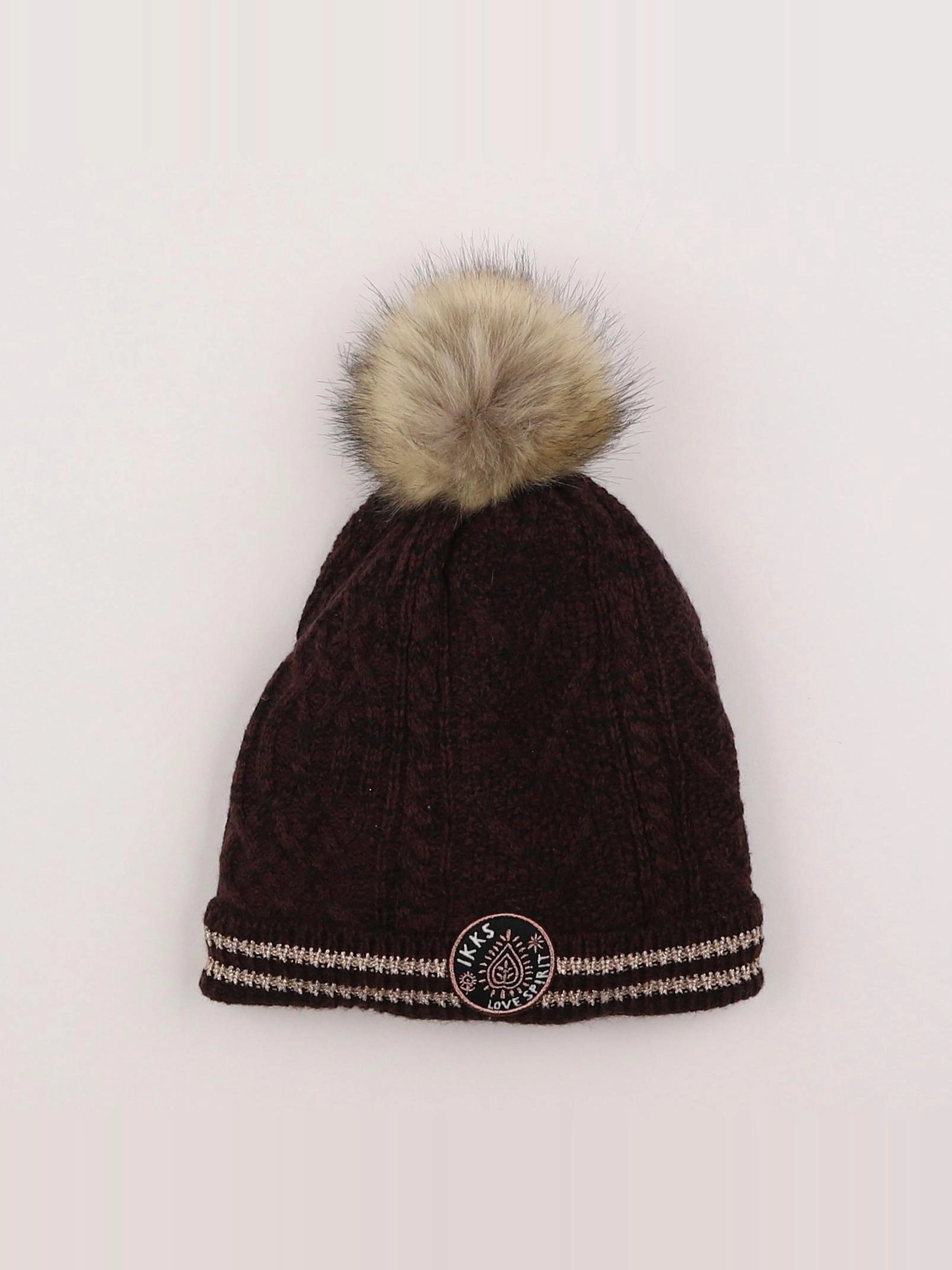 IKKS - bonnet marron - 14 ans