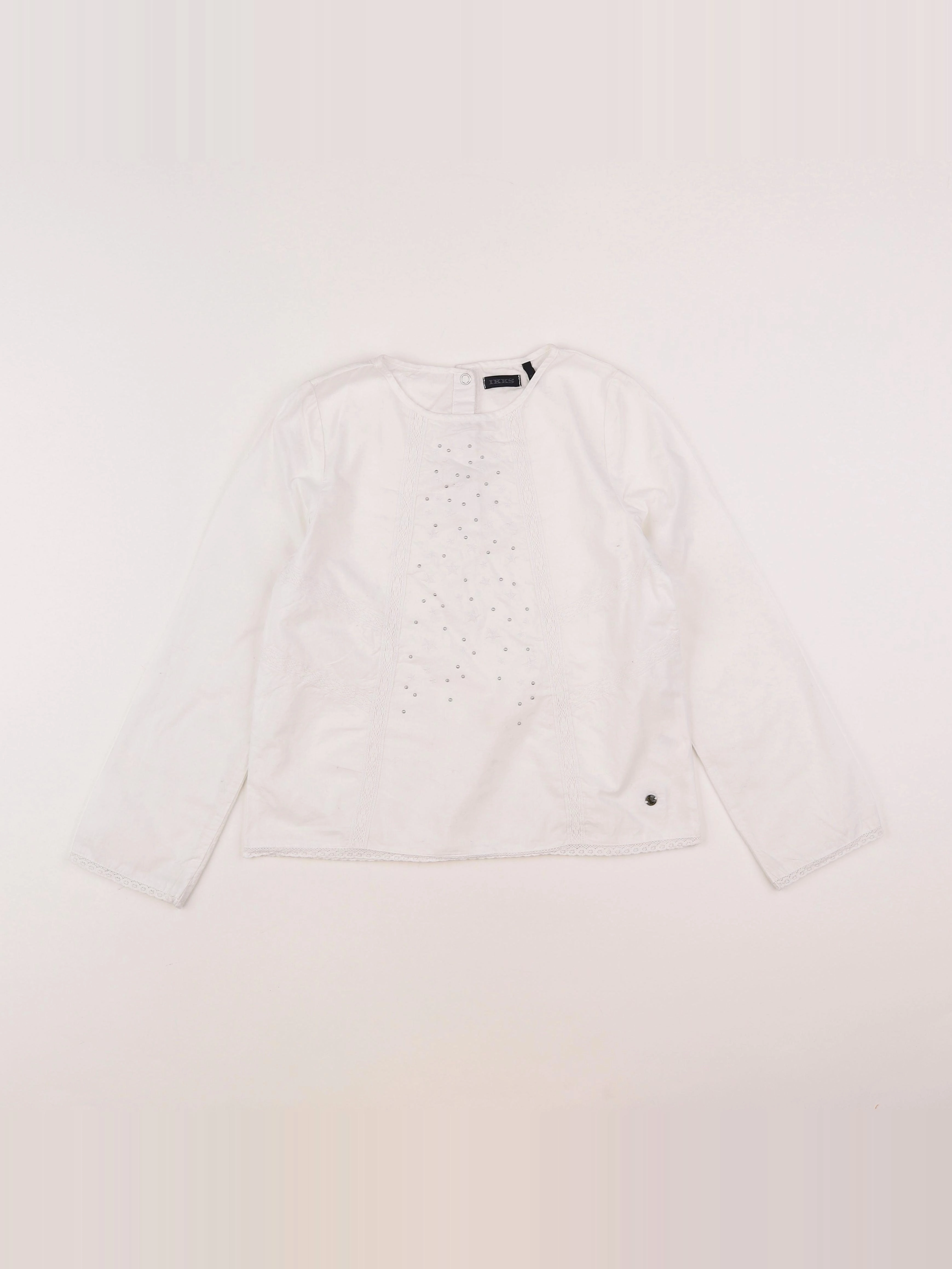 IKKS - blouse blanc - 8 ans