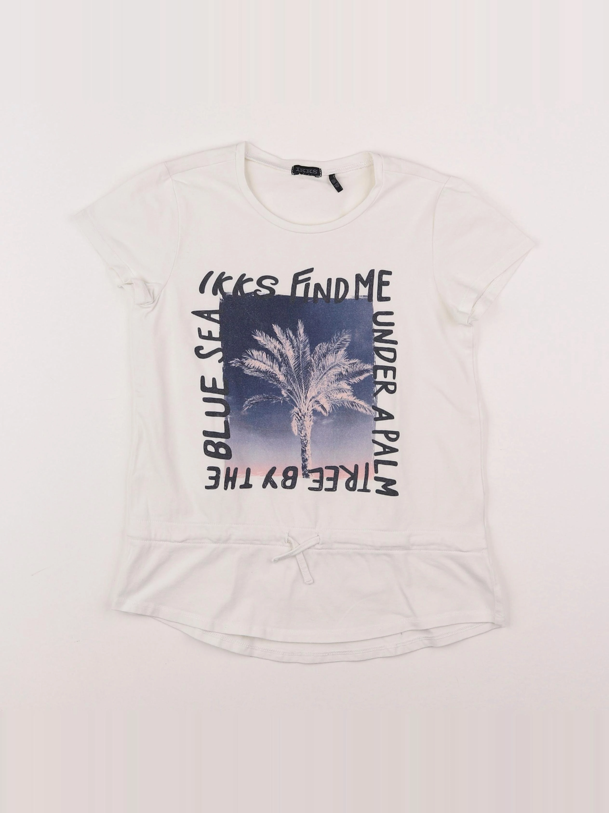 IKKS - tee-shirt blanc - 10 ans