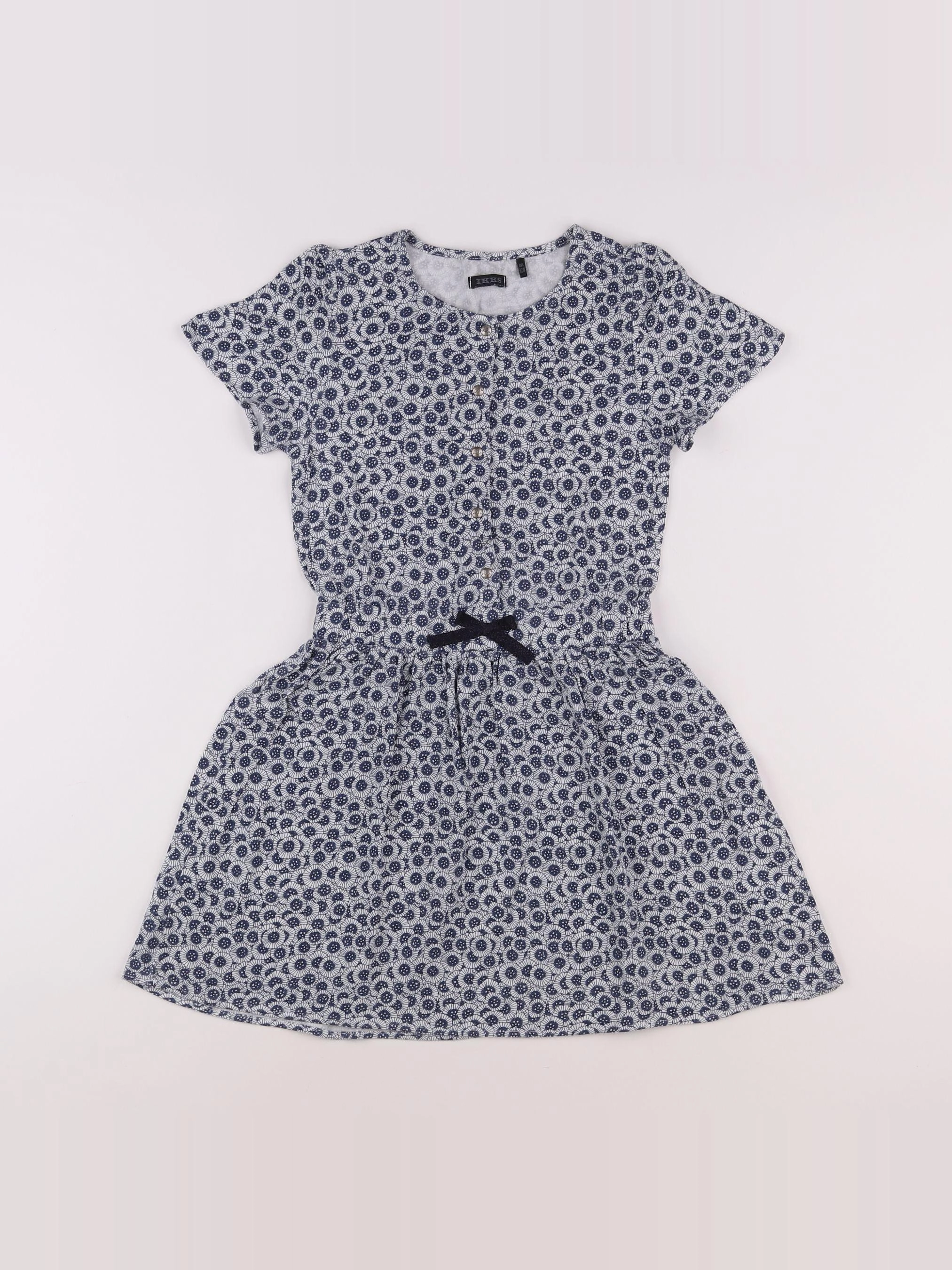 IKKS - robe bleu - 8 ans