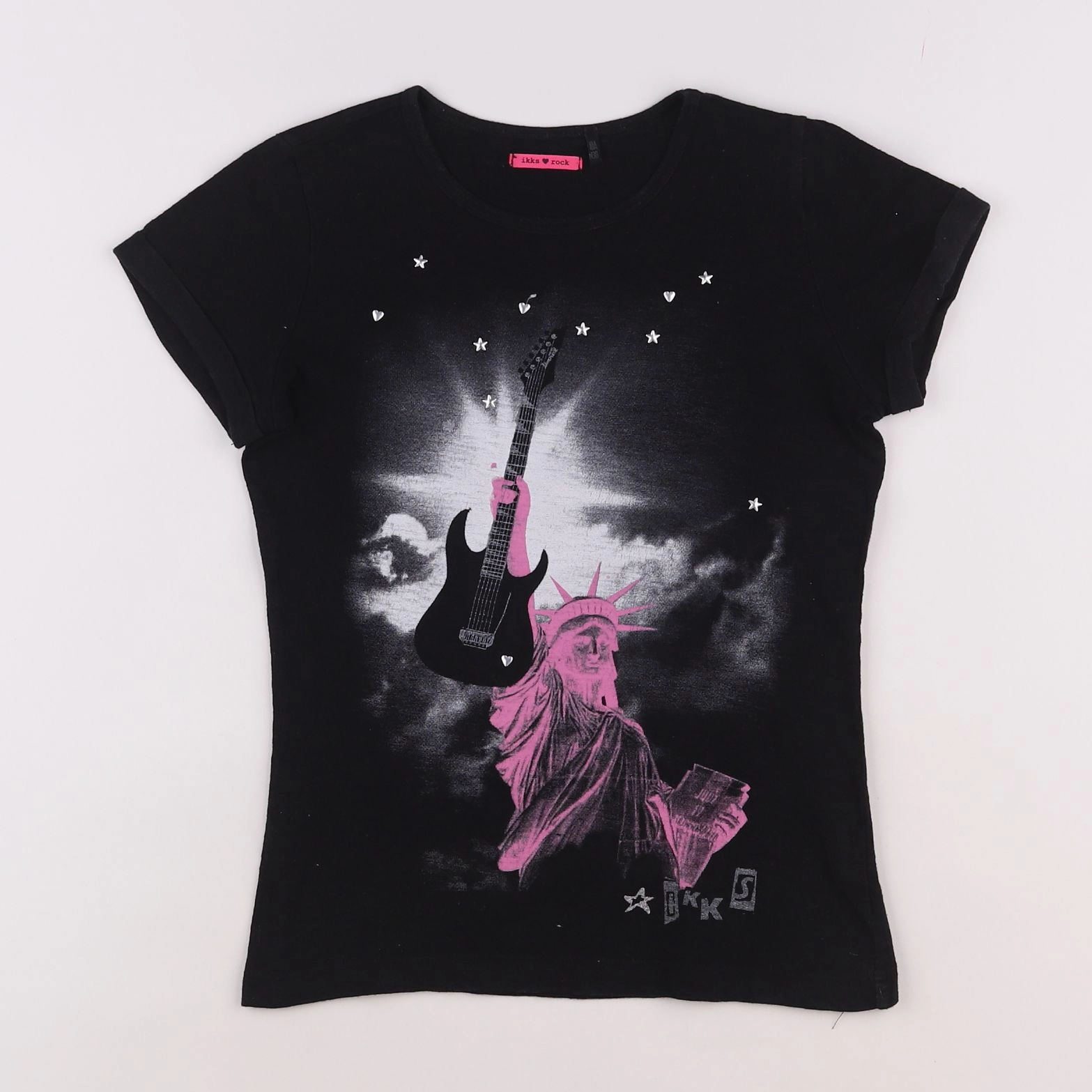 IKKS - tee-shirt noir - 10 ans