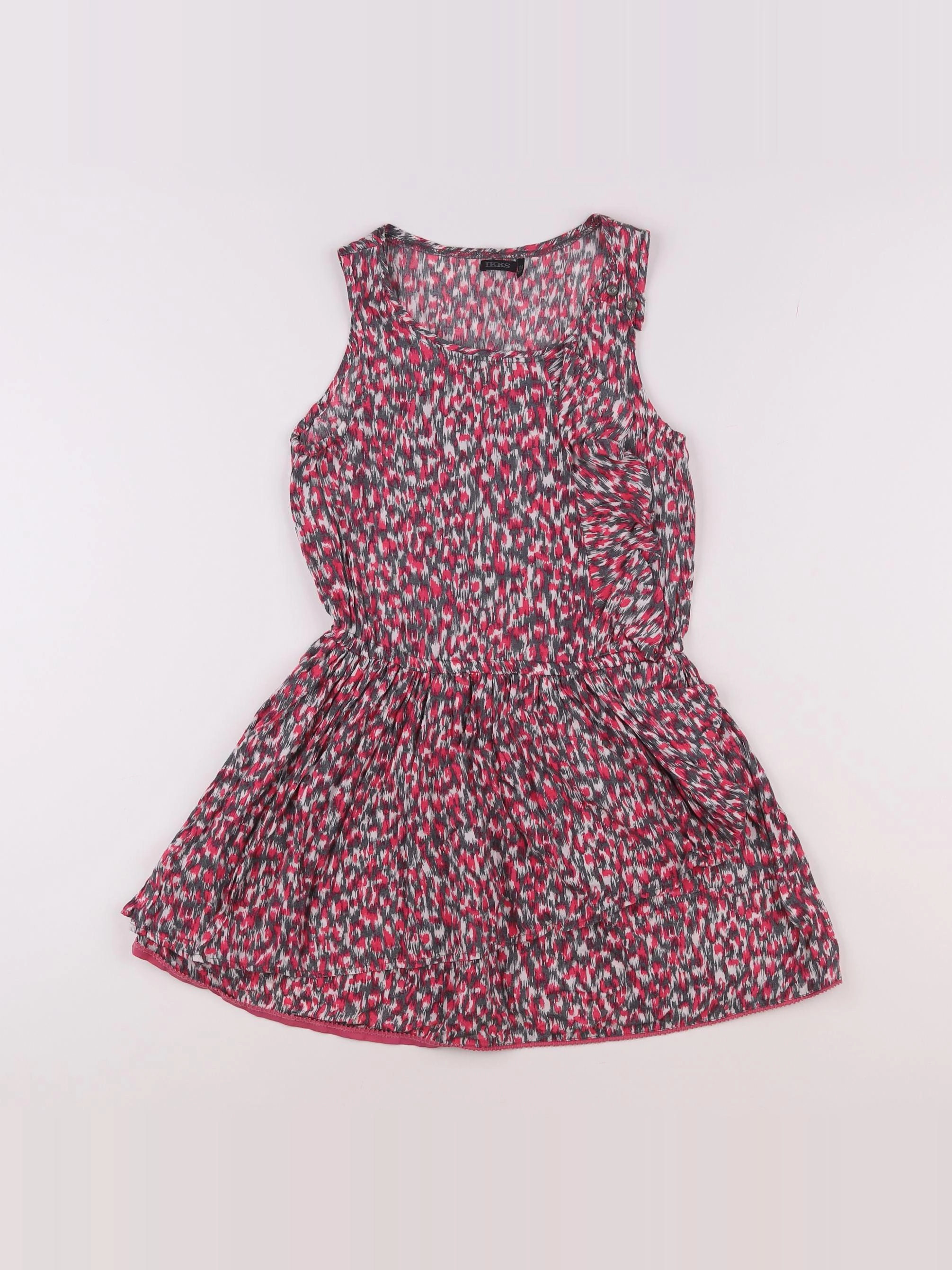 IKKS - robe rose - 10 ans